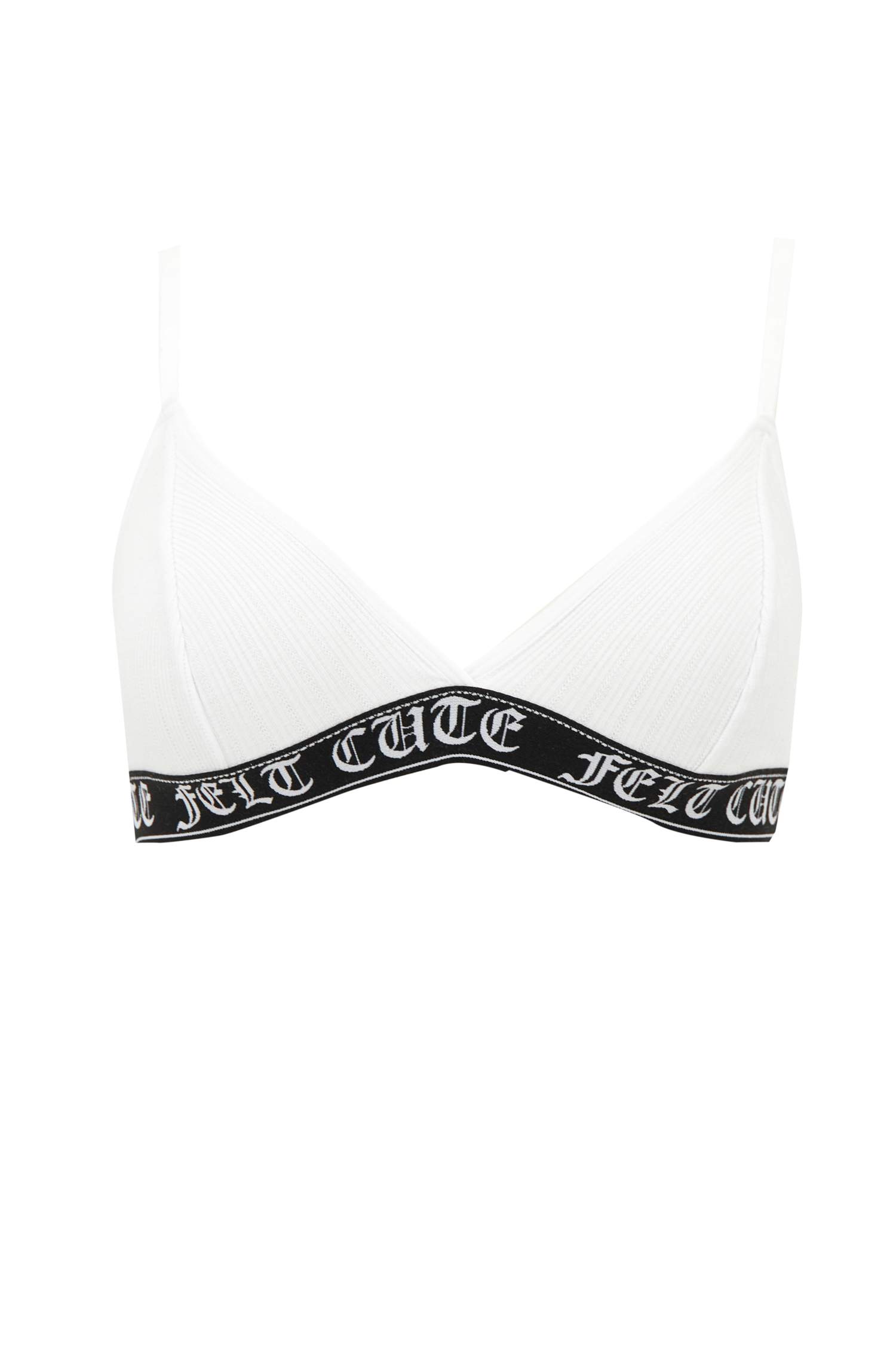 Gotik Baskılı Bant Detaylı Triangle Bralet