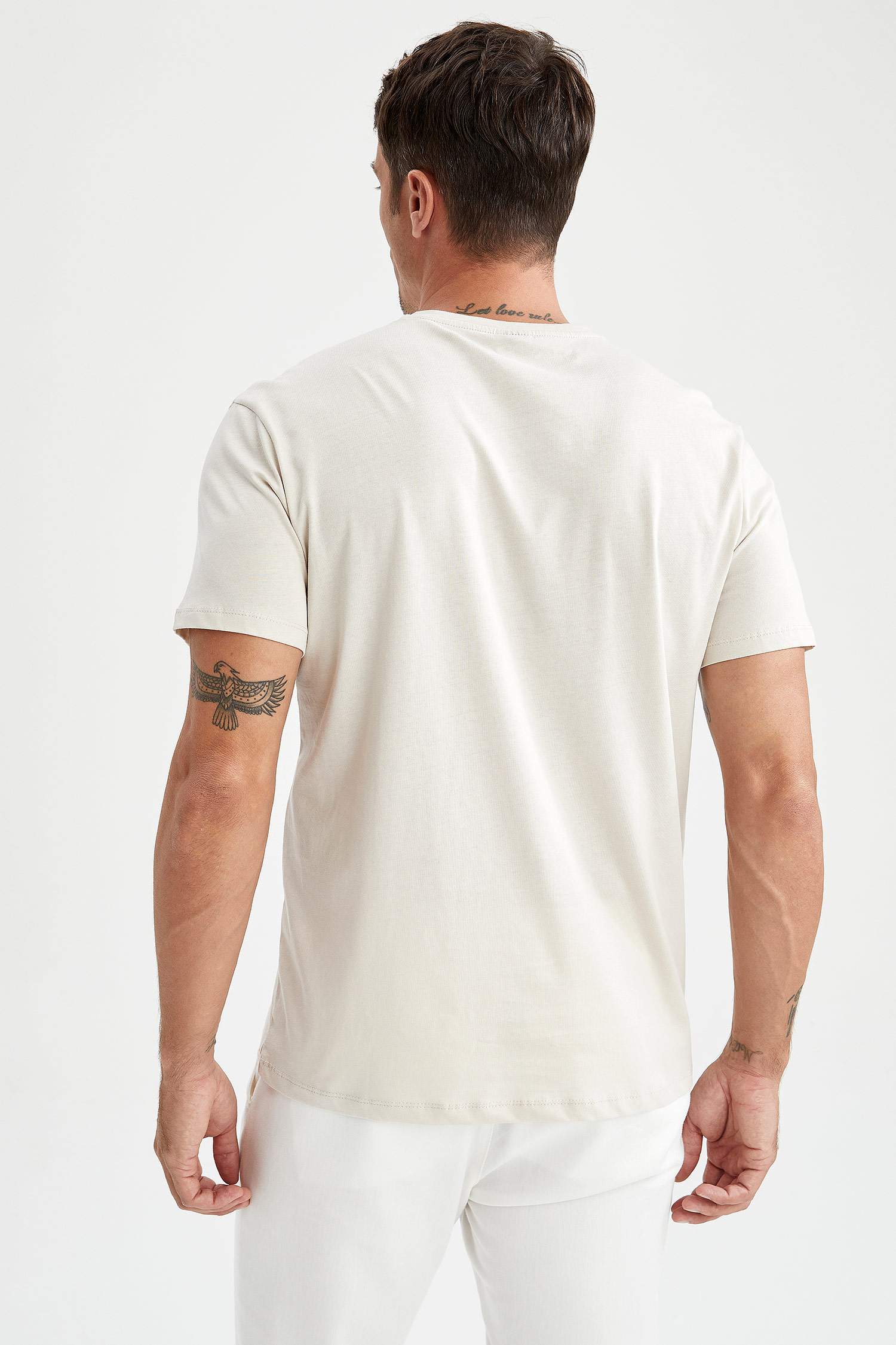 Regular Fit Bisiklet Yaka Basic Kısa Kollu Tişört