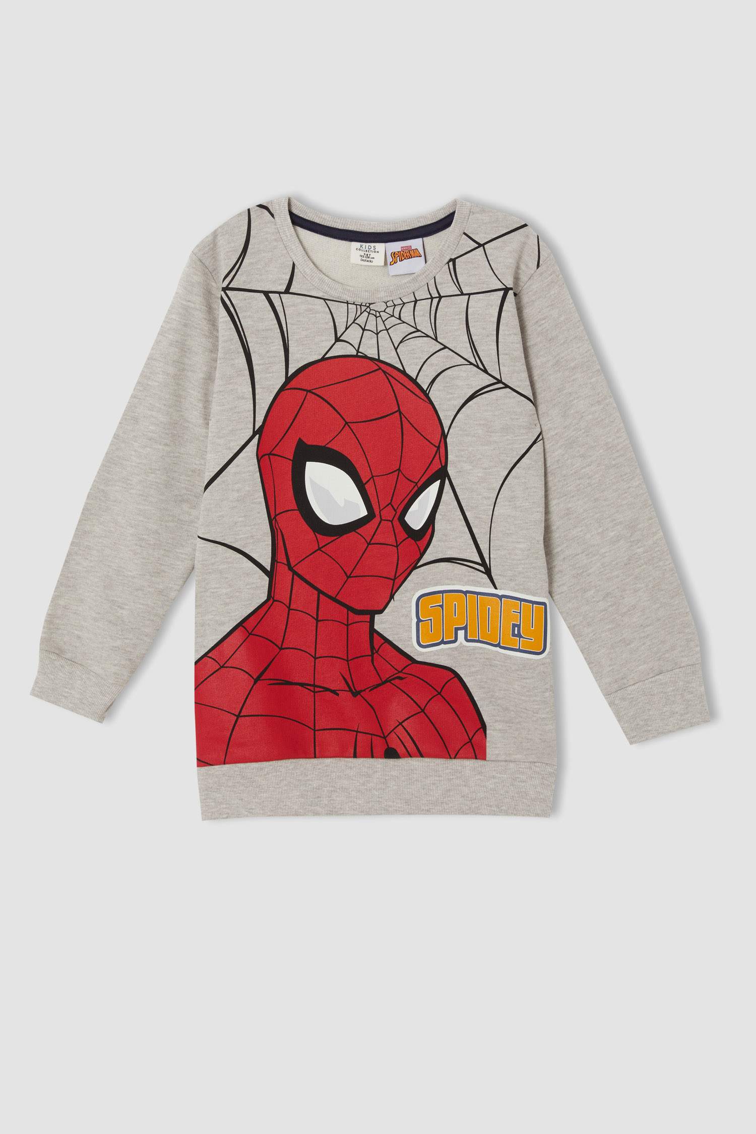Erkek Çocuk Spider Man Lisanslı Uzun Kollu Kalın Sweatshirt Kumaşı İçi Yumuşak Tüylü Pijama Takım