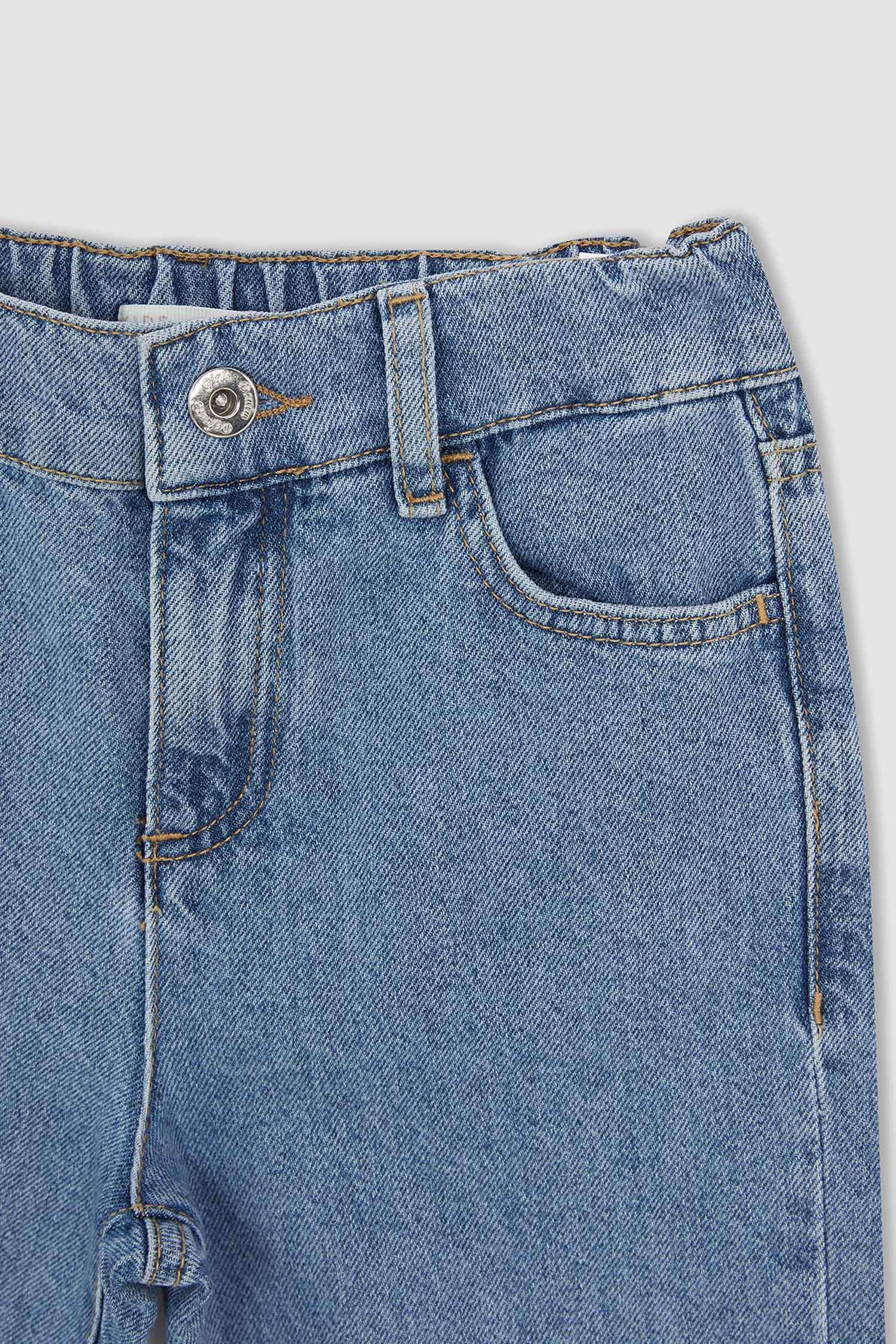 Kız Çocuk Jogger Jean Pantolon