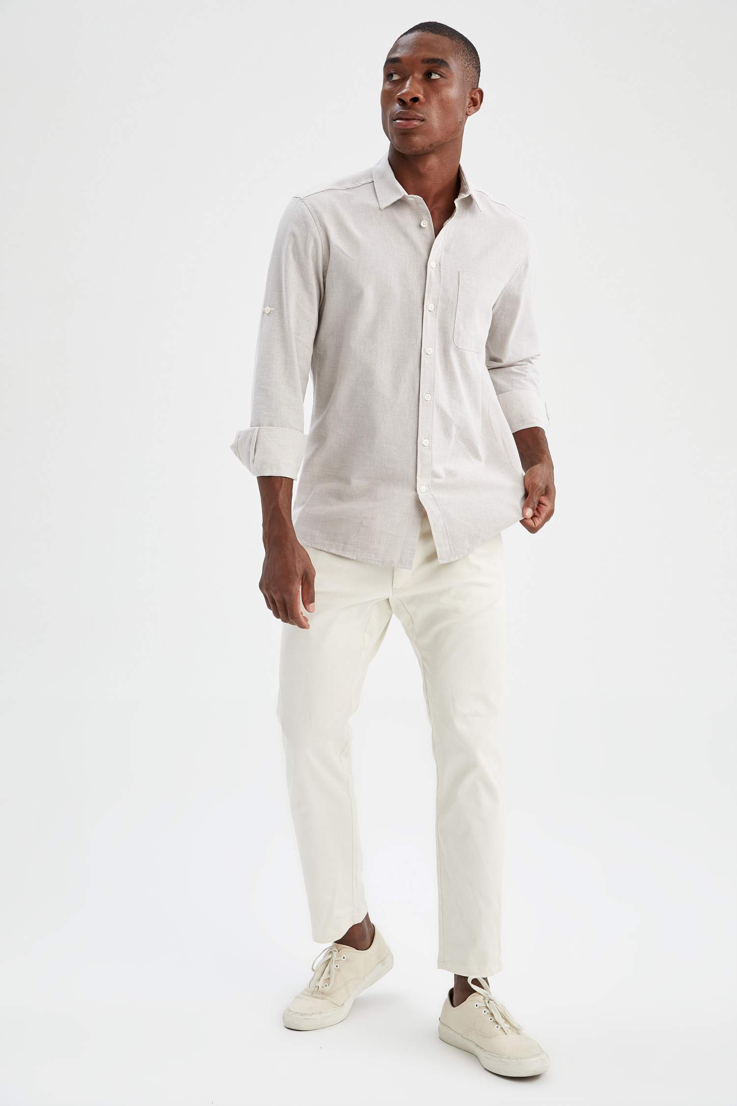 Regular Fit Basic Uzun Kollu Gömlek