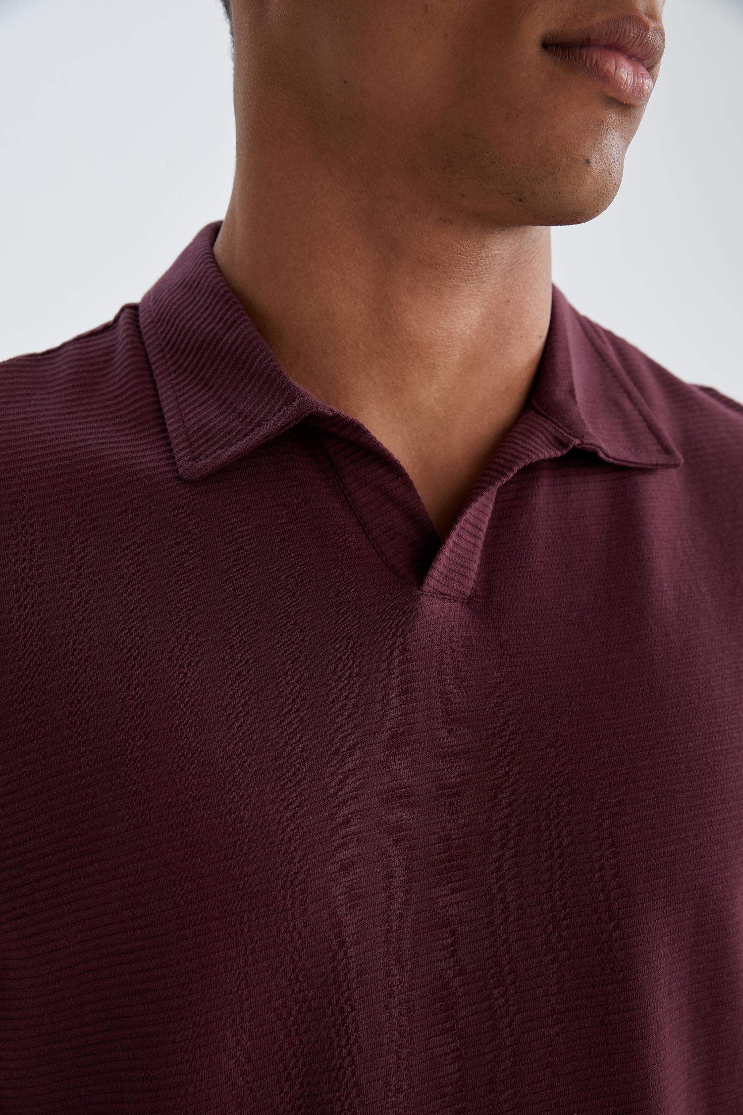 Modern Fit Polo Yaka Basic Kısa Kollu Tişört