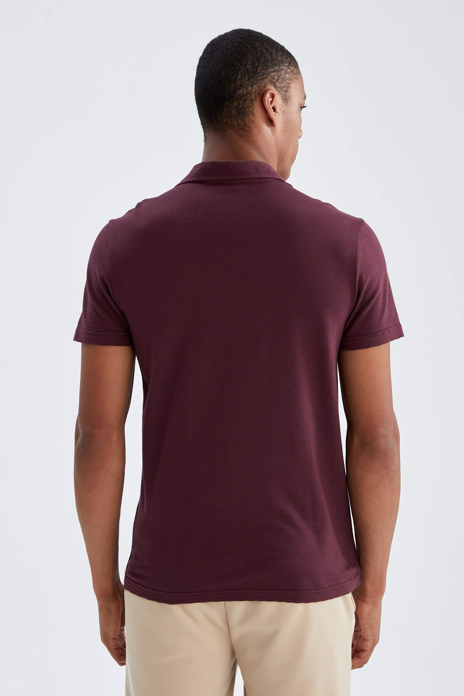 Modern Fit Polo Yaka Basic Kısa Kollu Tişört