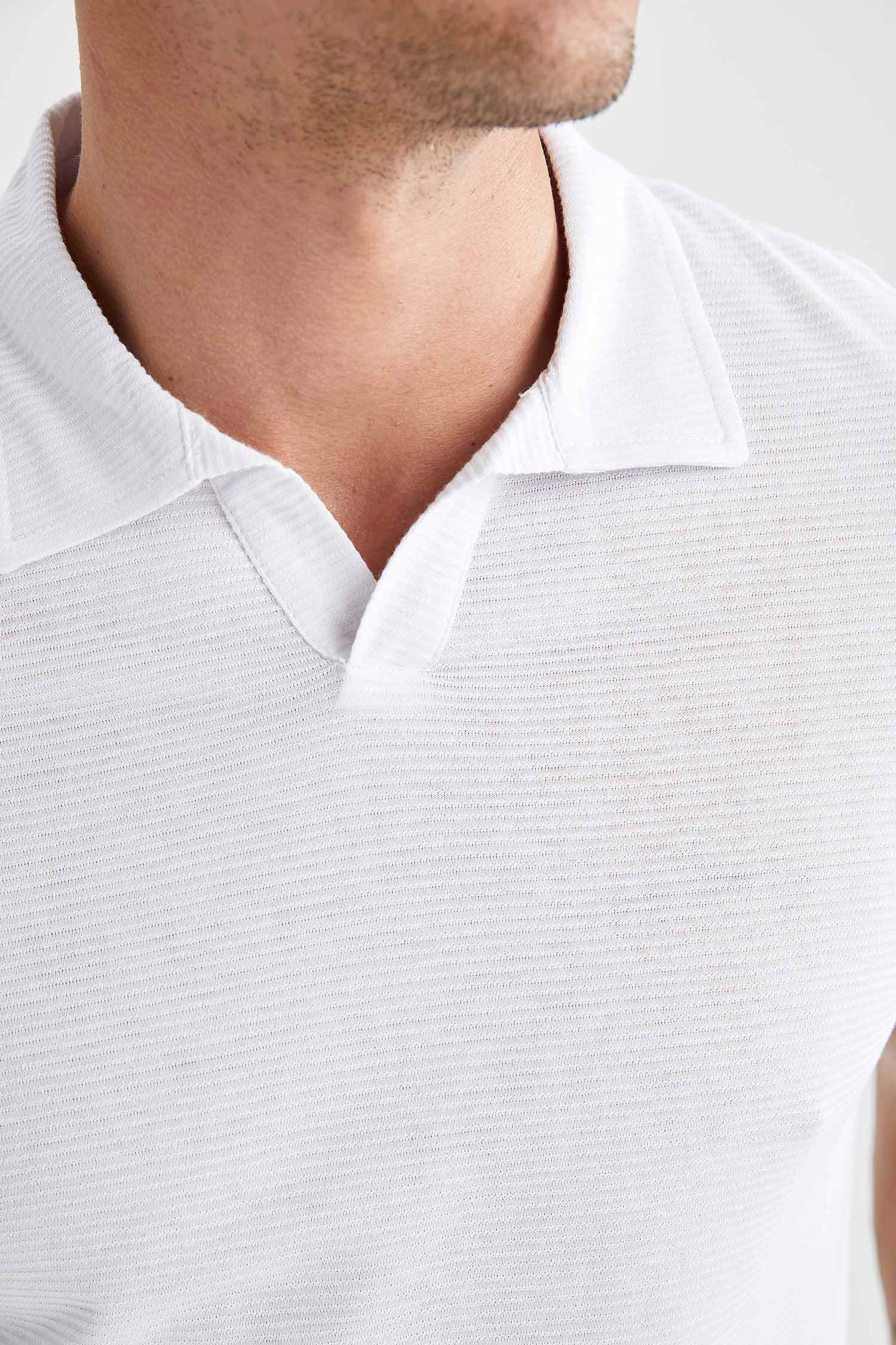 Modern Fit Polo Yaka Basic Kısa Kollu Tişört