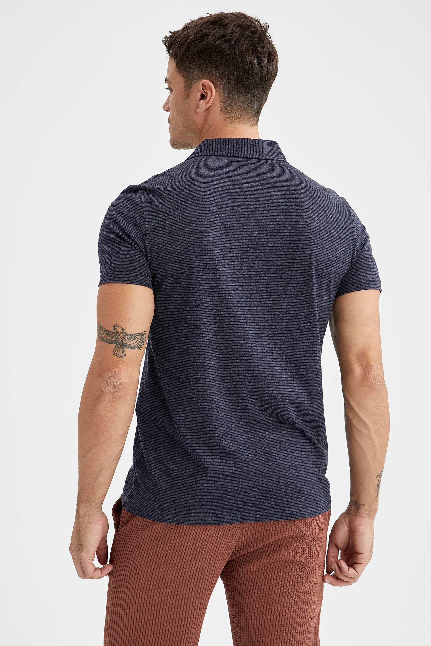 Modern Fit Polo Yaka Basic Kısa Kollu Tişört