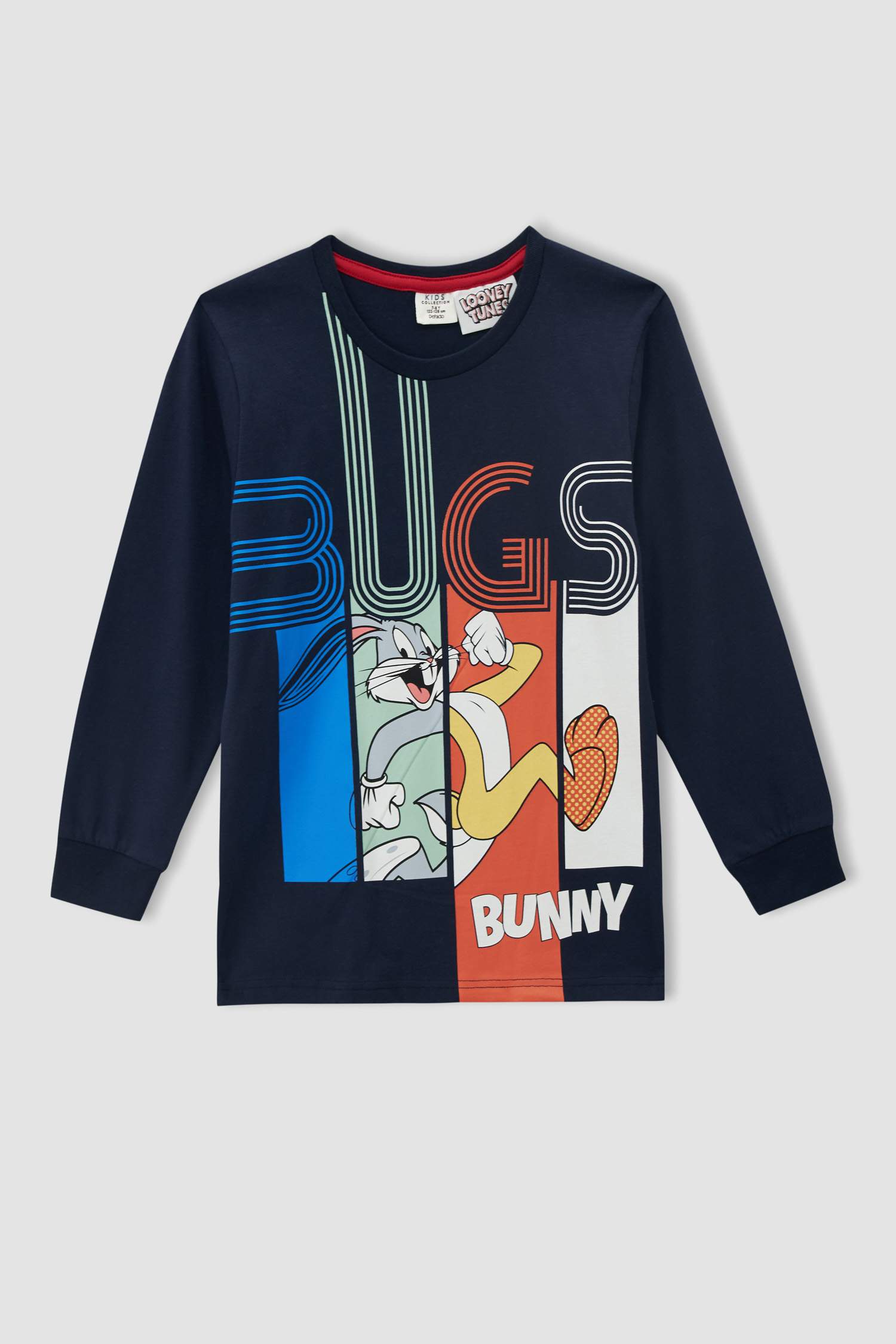 Erkek Çocuk Bugs Bunny Lisanslı Uzun Kollu Pijama Takımı