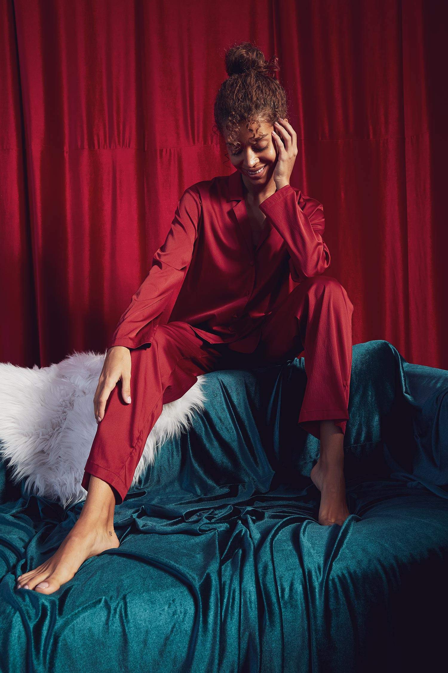 Beli Lastikli Relax Fit Pijama Altı