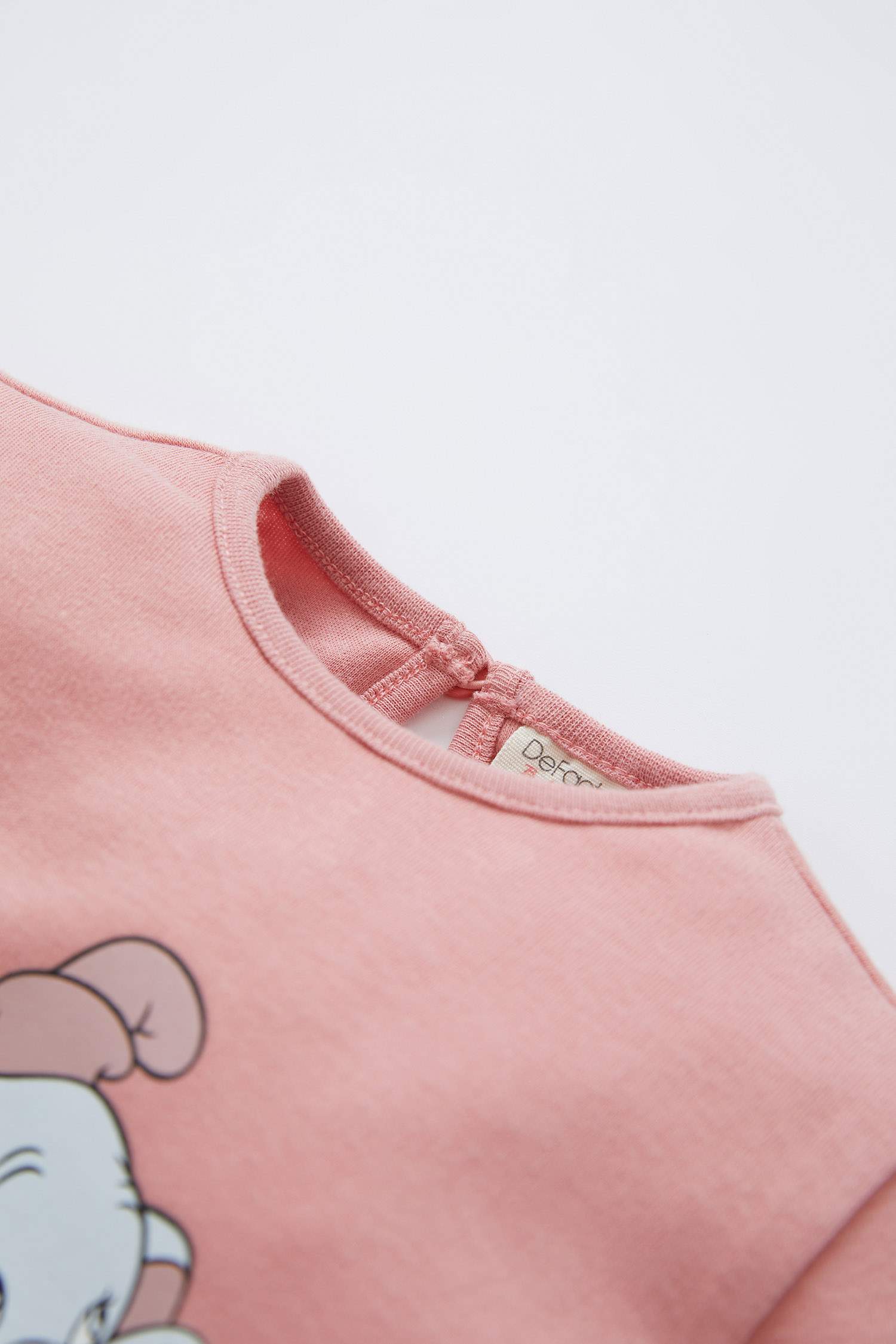 Kız Bebek Dumbo Lisanslı Pamuklu Uzun Kollu Pijama Takımı