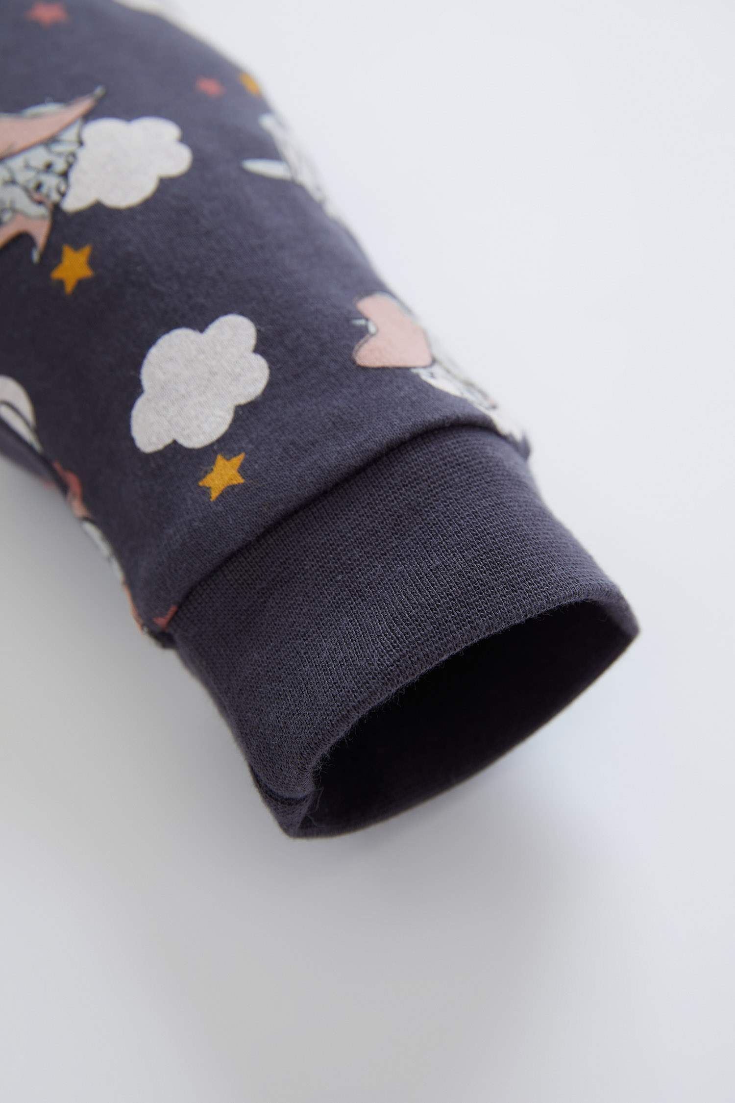 Kız Bebek Dumbo Lisanslı Pamuklu Uzun Kollu Pijama Takımı