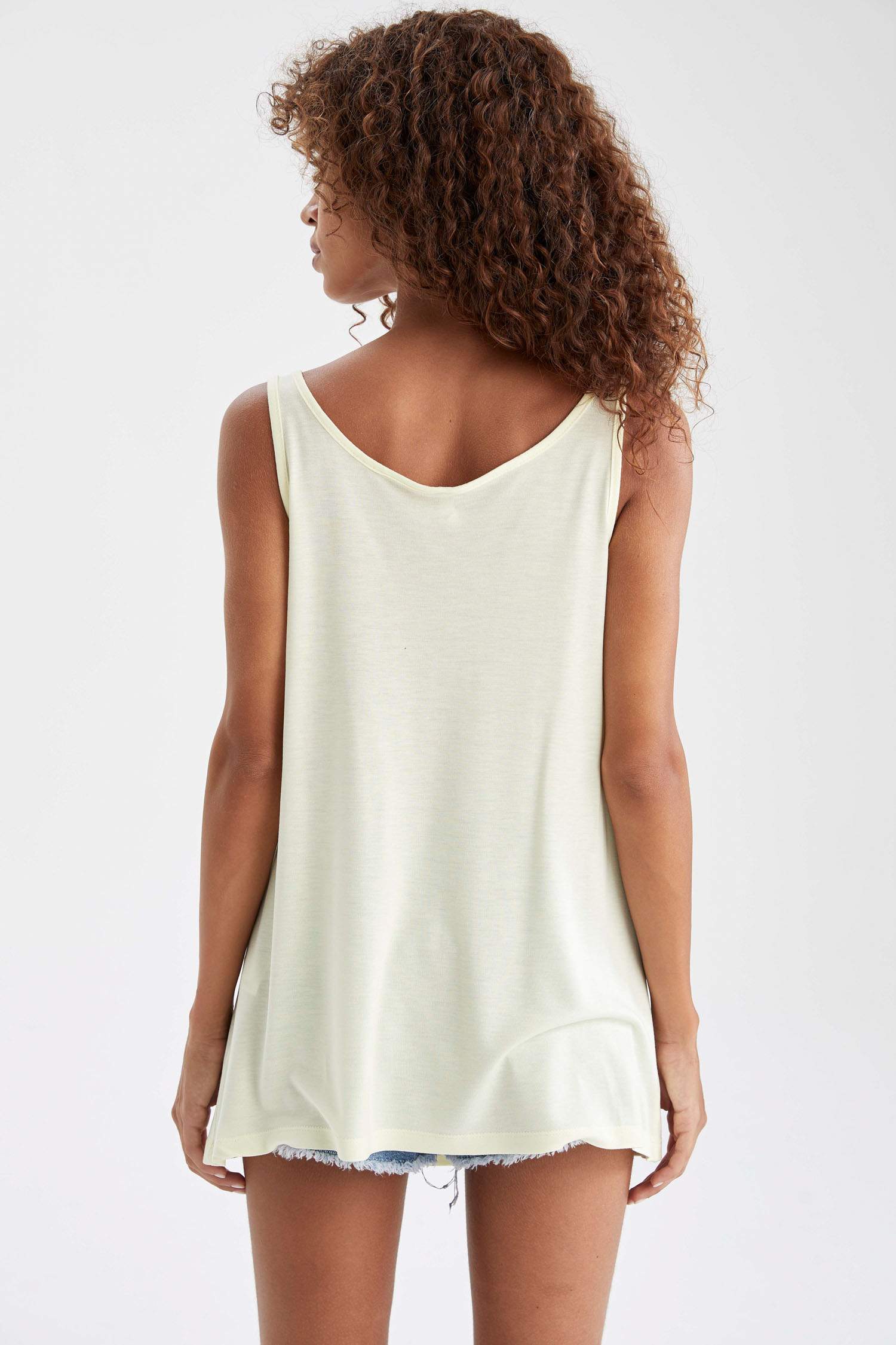 Loose Fit Bisiklet Yaka Atlet