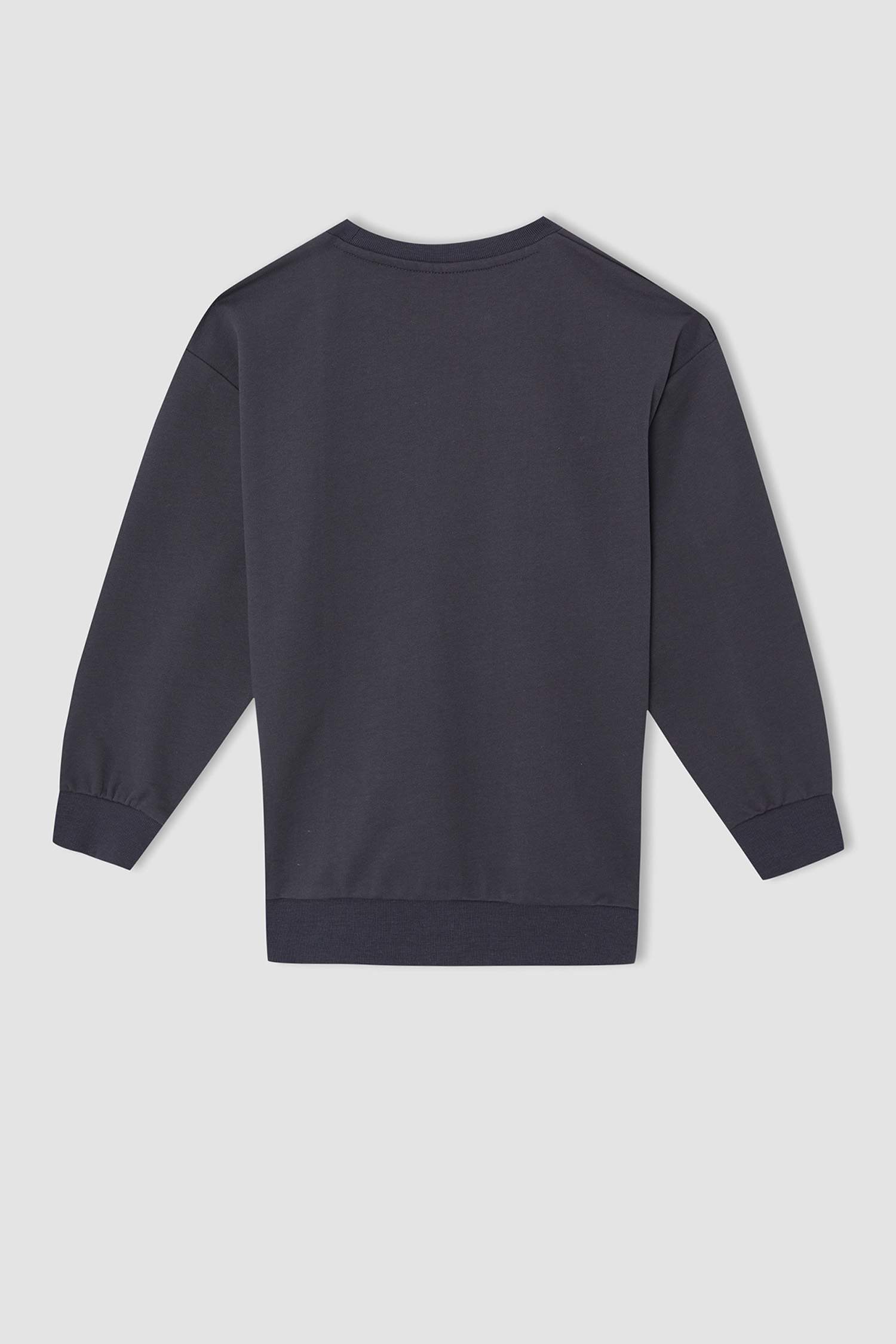 Erkek Çocuk Oversize Hayvan Desenli Bisiklet Yaka Sweatshirt