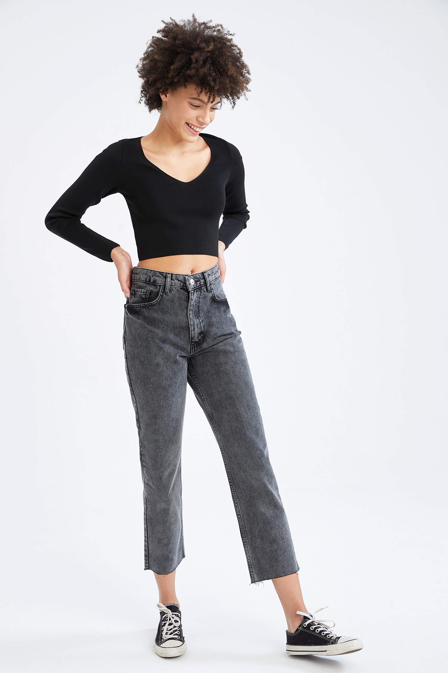 Mary Straight Fit Yüksek Bel Jean Pantolon