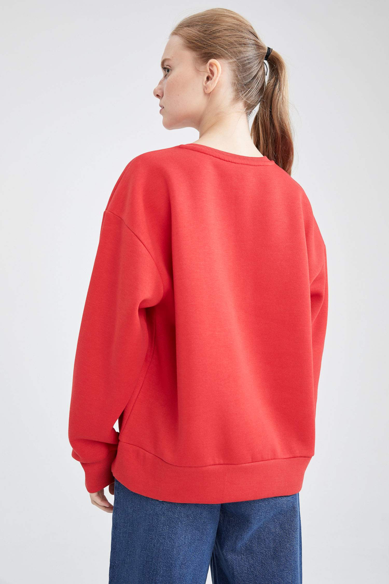 29 Ekim Atatürk Baskılı Oversize Fit Sweatshirt