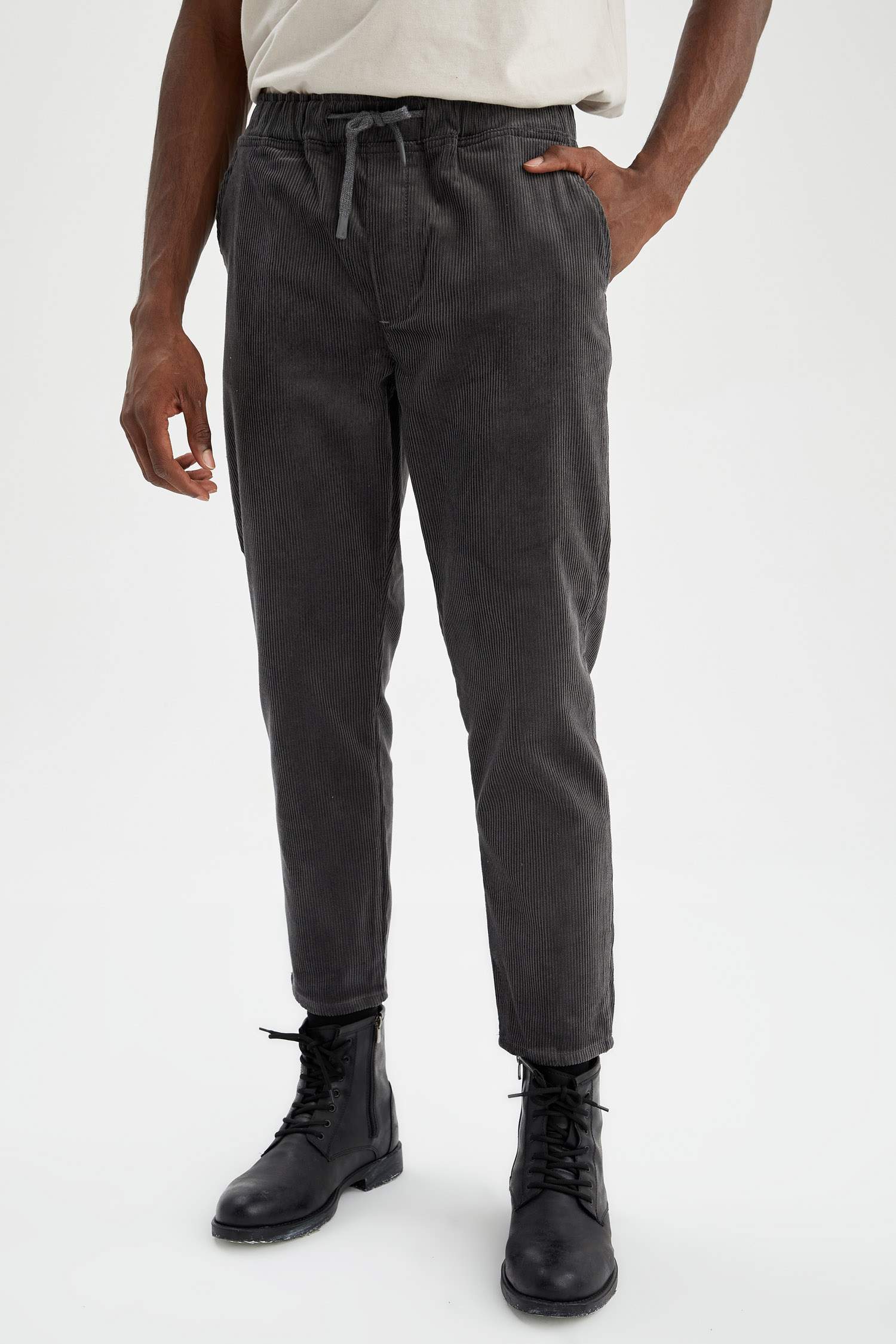 Relax Fit Kadife Chino Pantolon