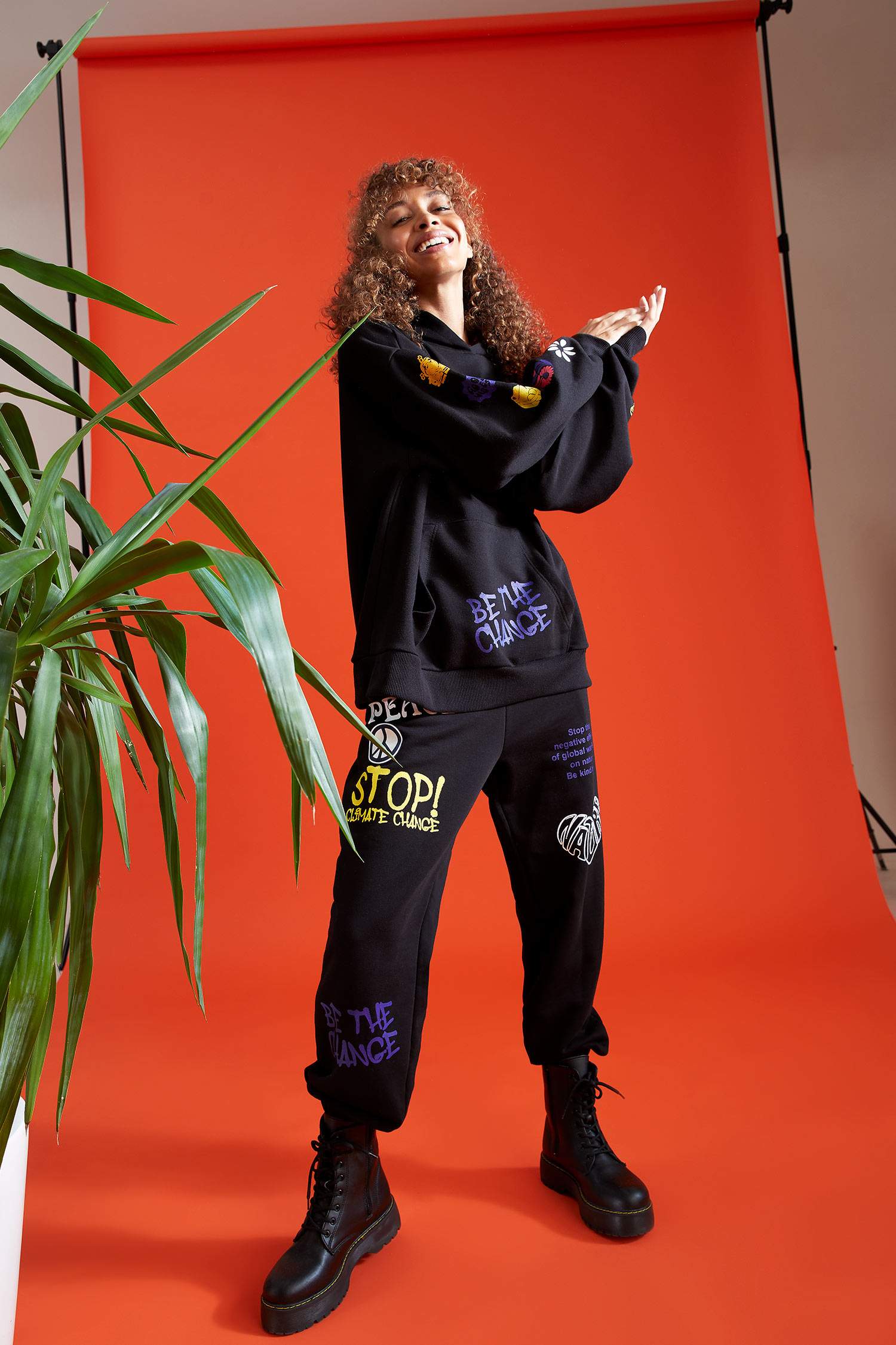 Loose Fit Desenli Jogger Eşofman Altı