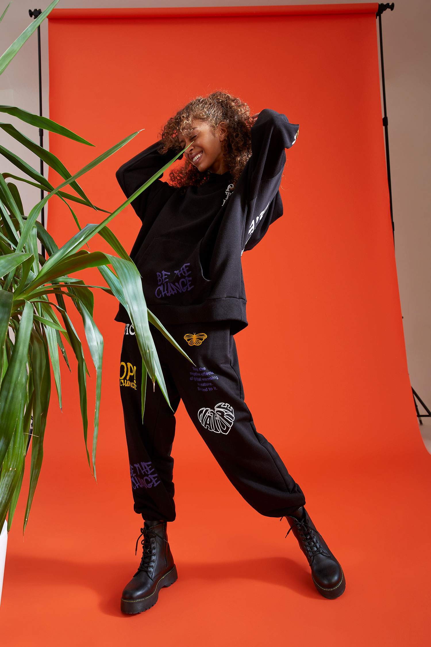 Loose Fit Desenli Jogger Eşofman Altı