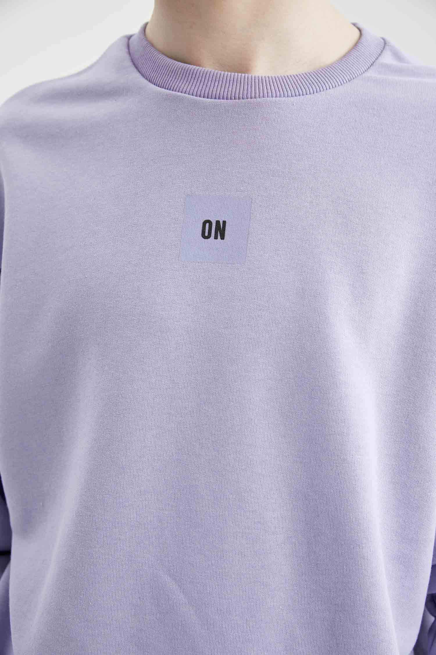 Coool Oversize Fit Bisiklet Yaka Sırt Baskılı Uzun Kollu Sweatshirt