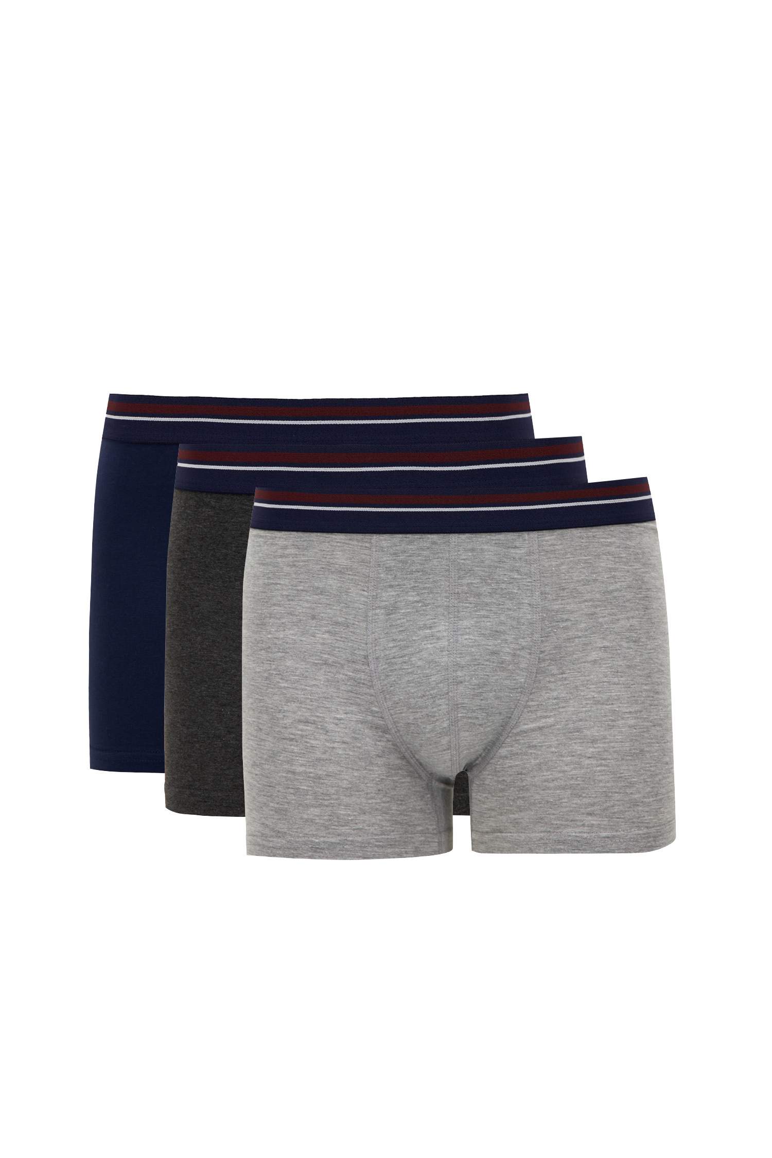 Esnek Kumaş Regular Fit 3'lü Boxer
