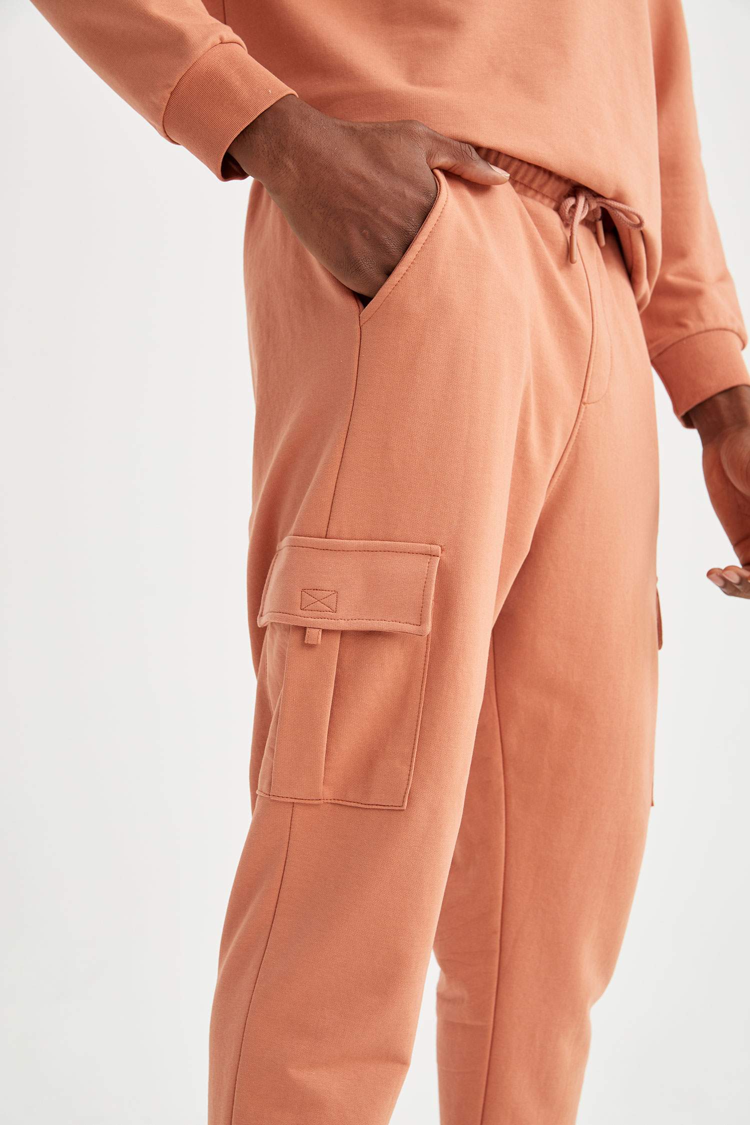 Regular Fit Kargo Cepli Jogger Eşofman Altı