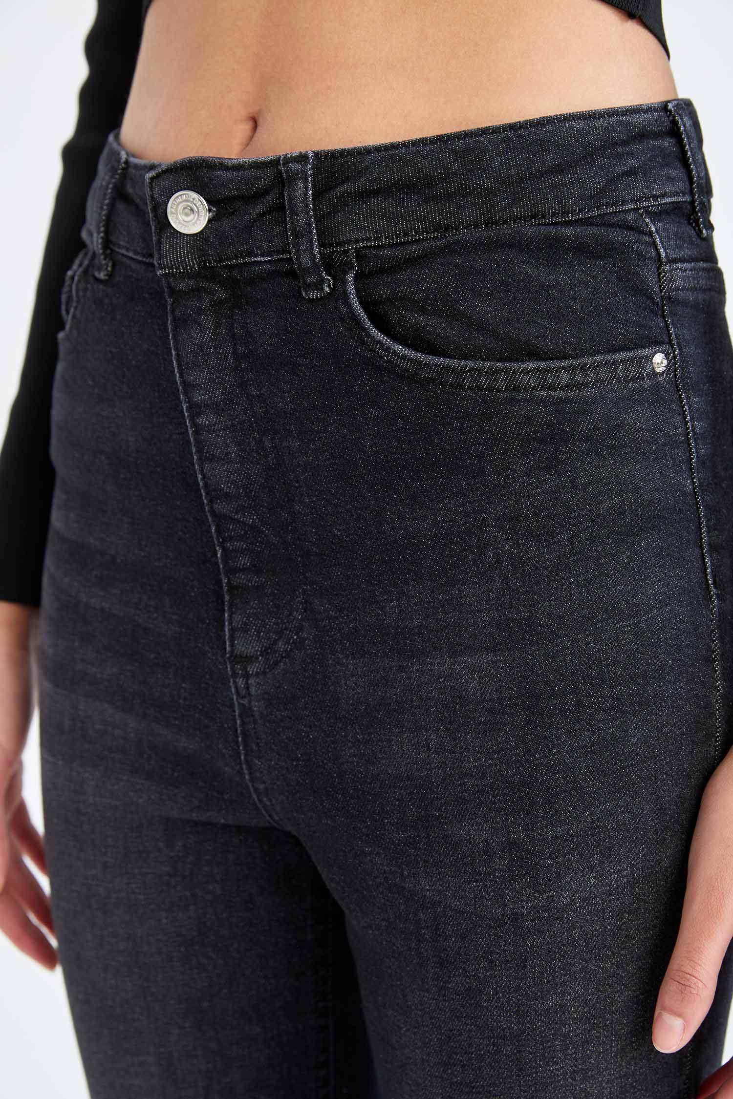 Vintage Skinny Fit Ekstra Yüksek Bel Jean Pantolon
