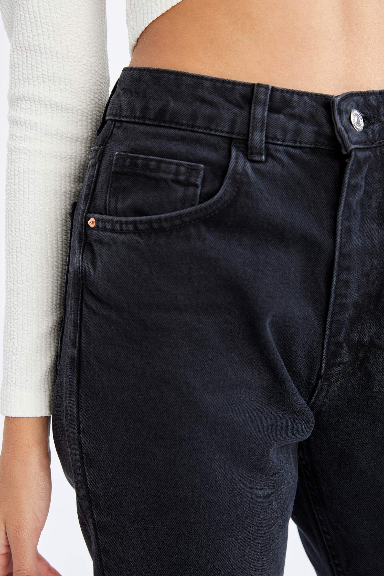 Mary Straight Fit Yüksek Bel Jean Pantolon