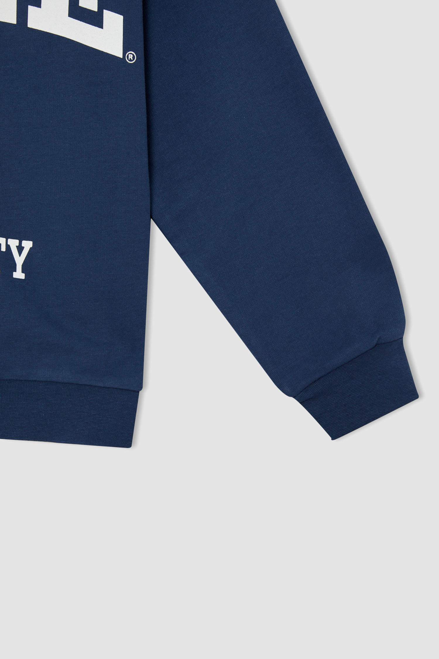 Erkek Çocuk Yale University Oversize Lisanslı Bisiklet Yaka Sweatshirt