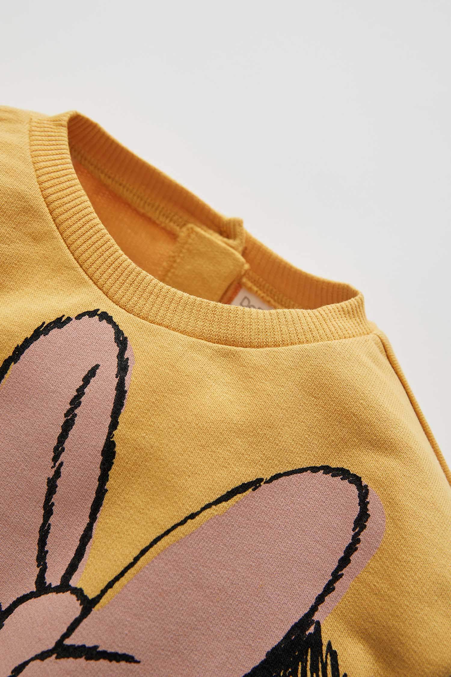 Kız Bebek Regular Fit Bisiklet Yaka Minnie Mouse Lisanslı Uzun Kollu Pamuklu Elbise