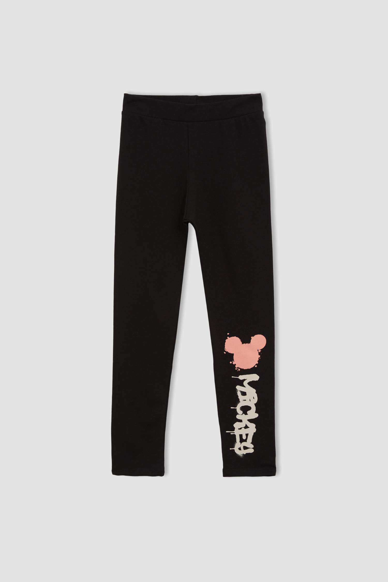 Kız Çocuk Disney Mickey & Minnie Lisanslı Regular Fit Uzun Tayt