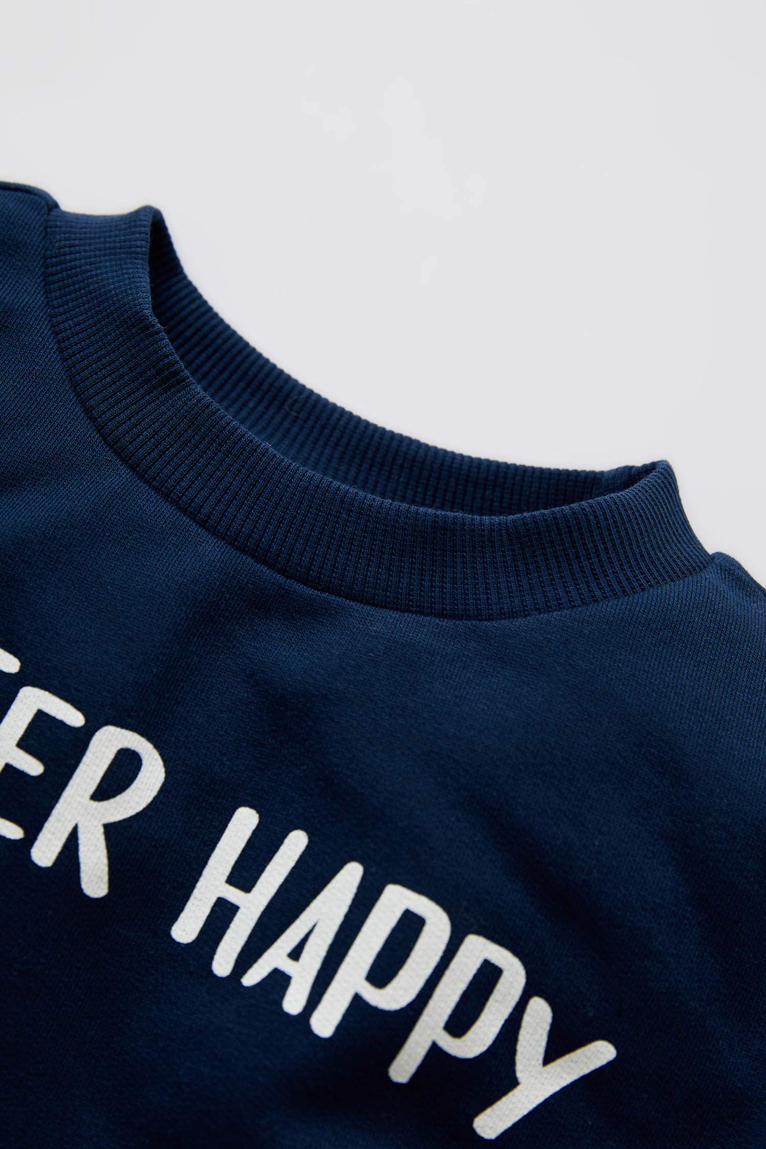 Erkek Bebek Regular Fit Baskılı Sweatshirt