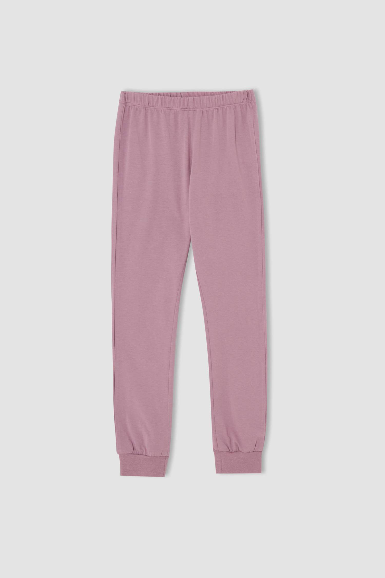 Kız Çocuk Baskılı Pamuklu Uzun Kollu Pijama Takım