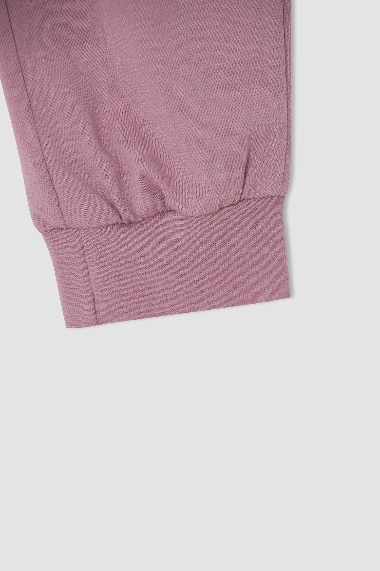 Kız Çocuk Baskılı Pamuklu Uzun Kollu Pijama Takım