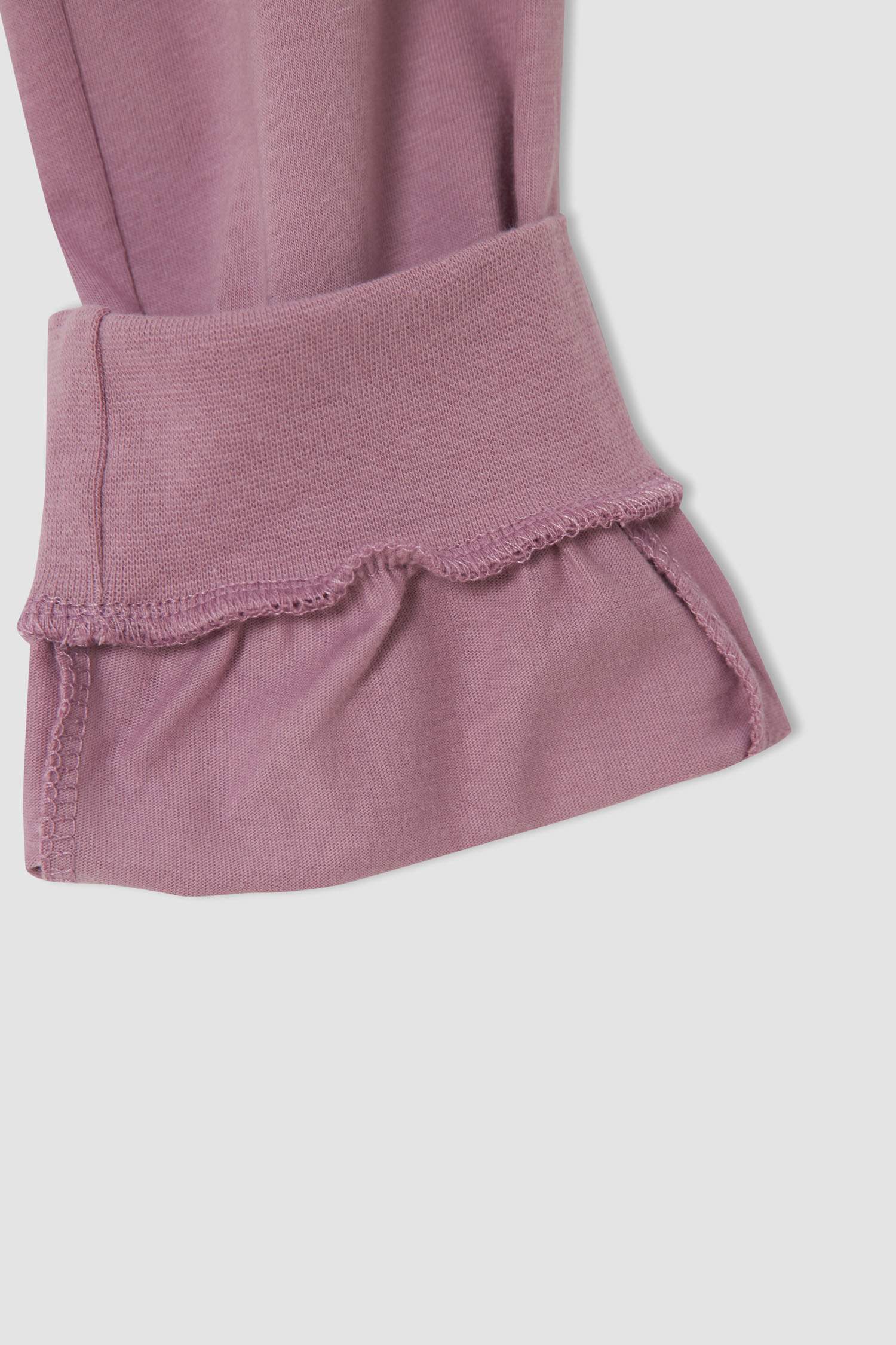 Kız Çocuk Baskılı Pamuklu Uzun Kollu Pijama Takım