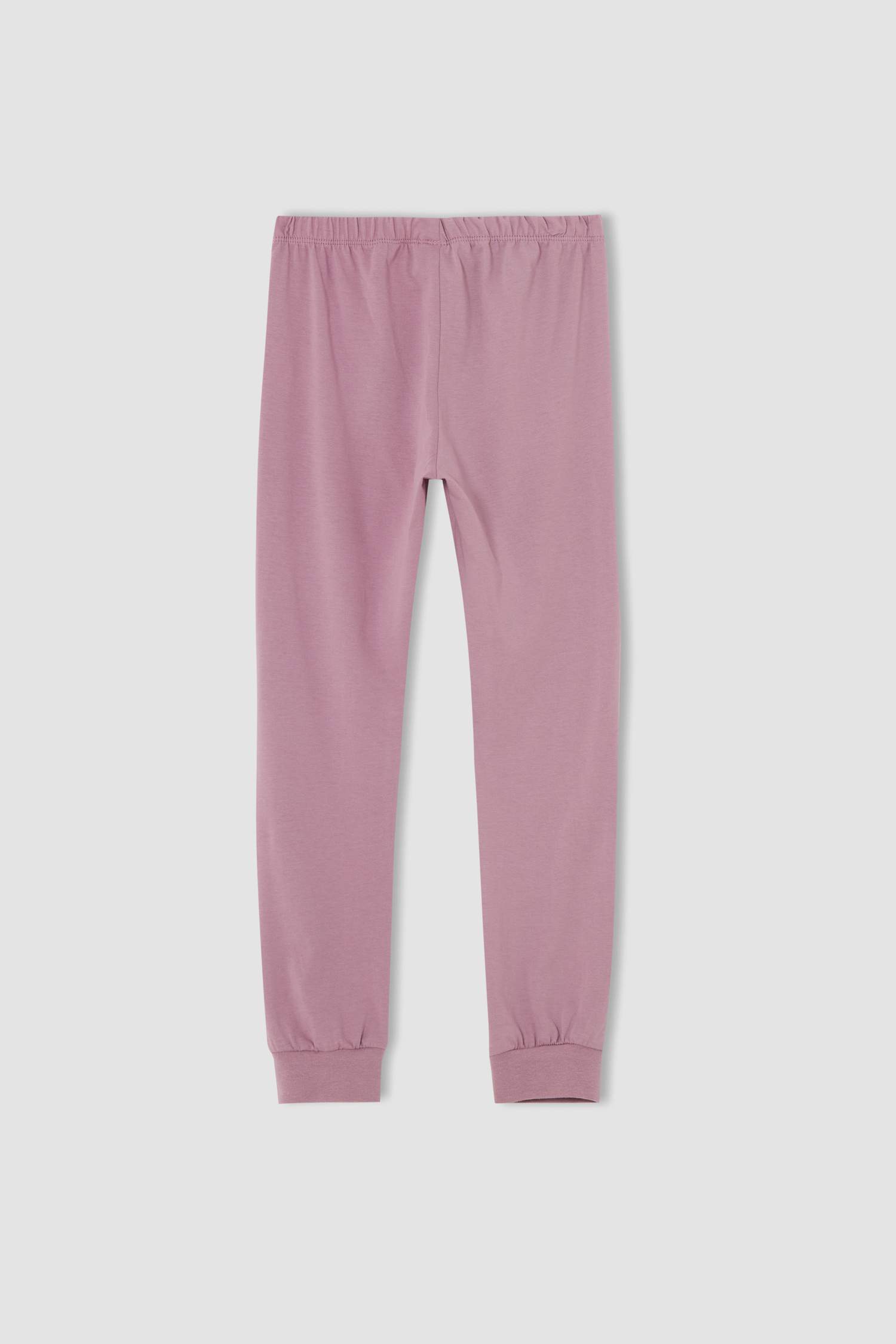 Kız Çocuk Baskılı Pamuklu Uzun Kollu Pijama Takım