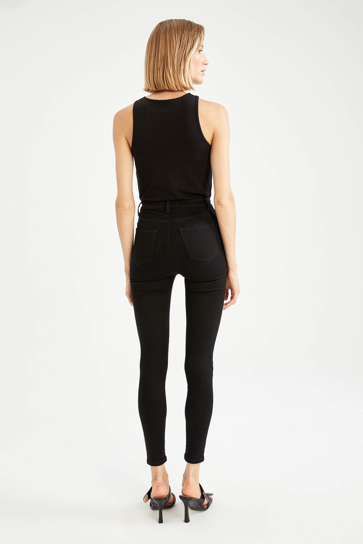 Super Skinny Fit Yıkamalı Jean Pantolon