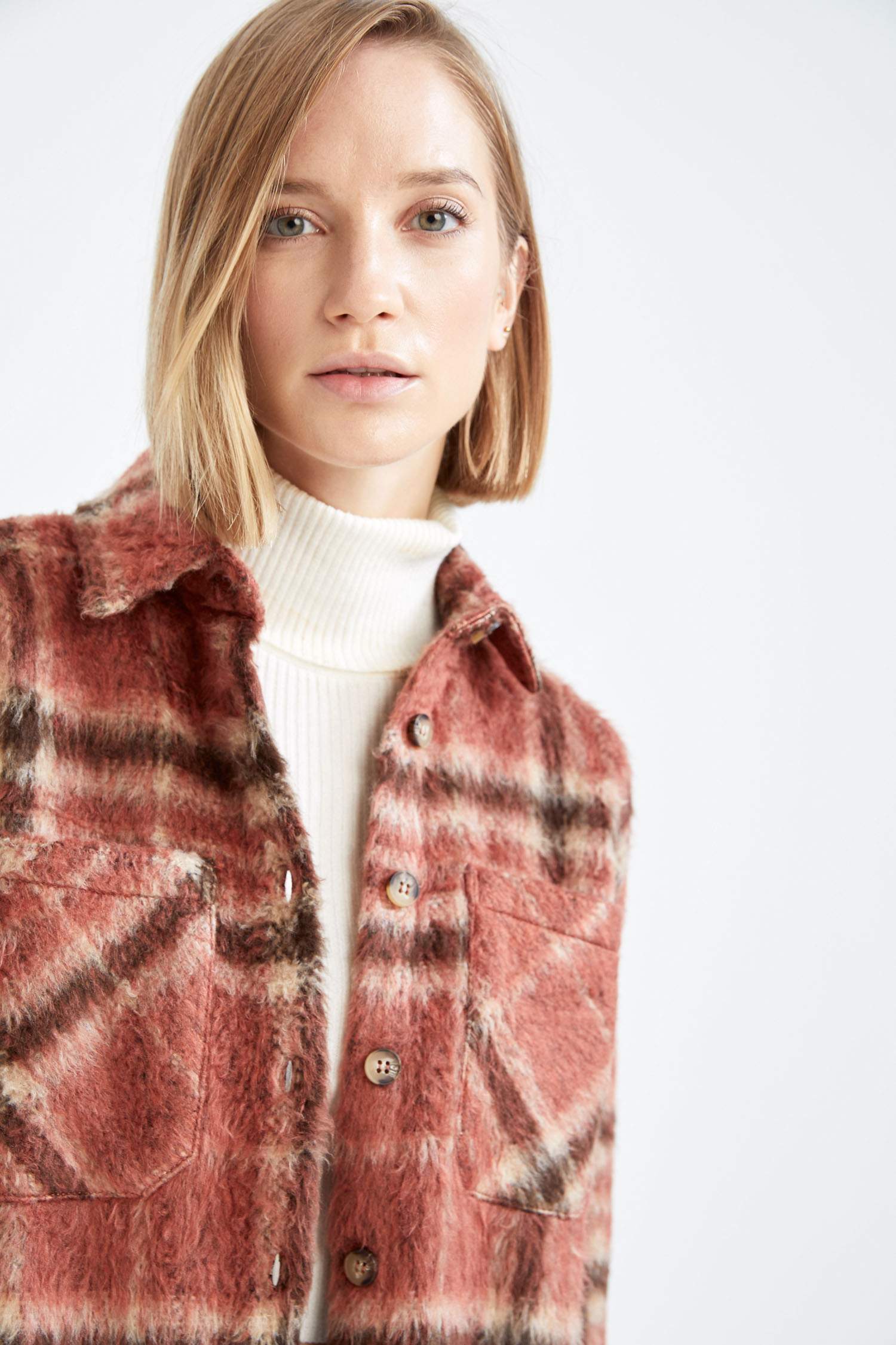 Kareli Oversize Fit Uzun Kollu Gömlek