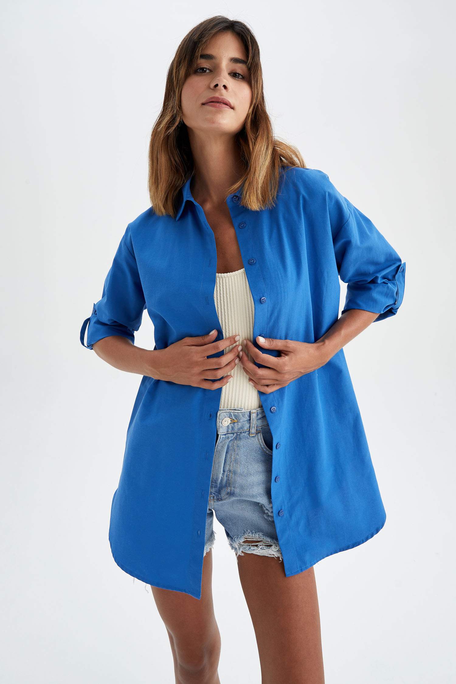 Fall In Love Regular Fit Pamuklu Plaj Kıyafeti