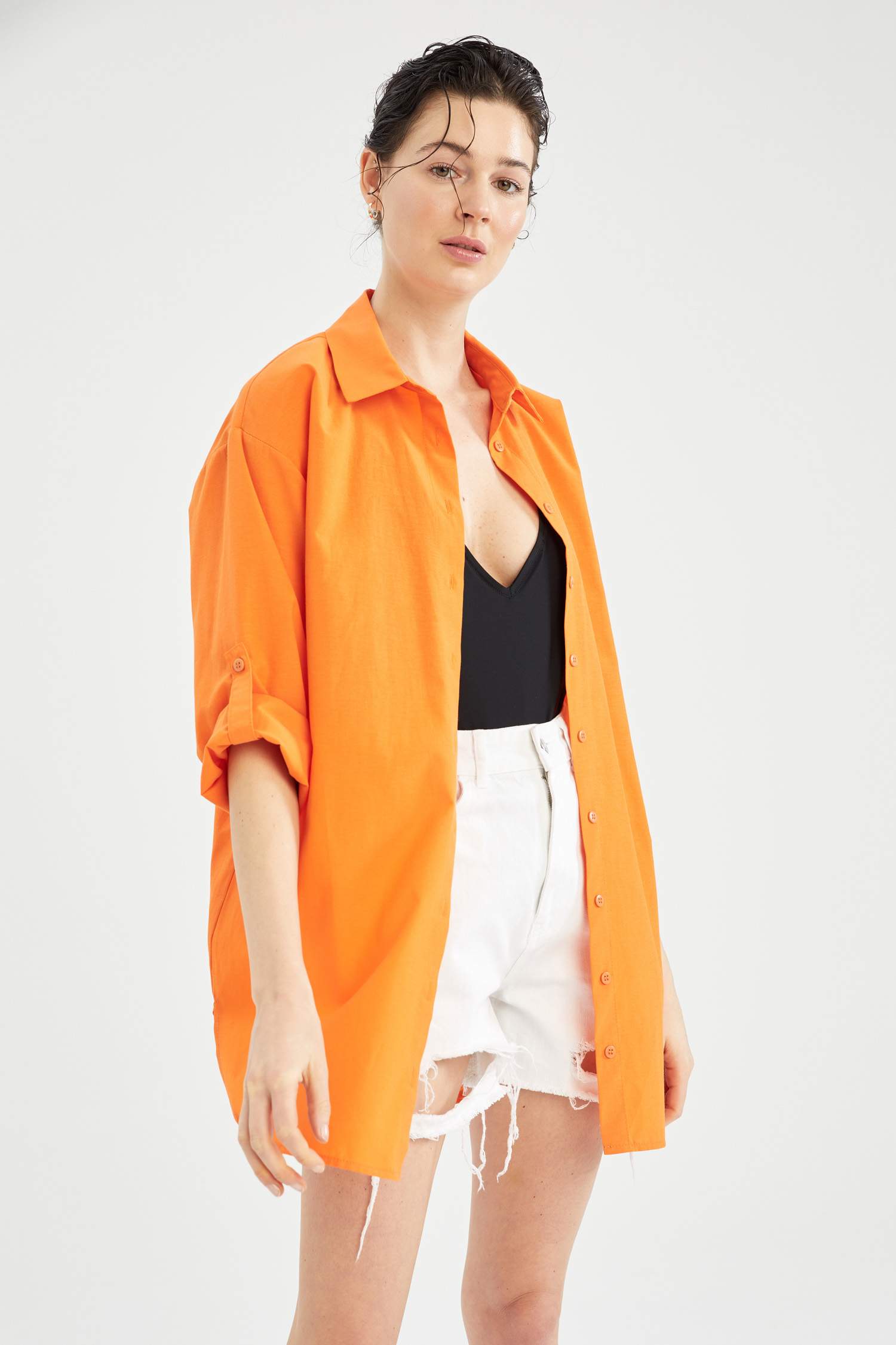 Fall In Love Regular Fit Pamuklu Plaj Kıyafeti