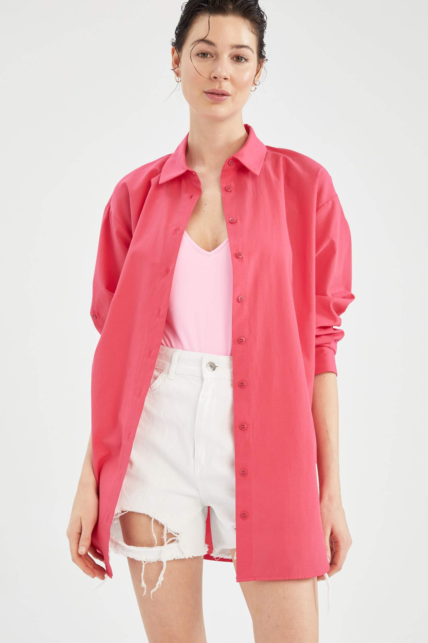 Fall In Love Regular Fit Pamuklu Plaj Kıyafeti
