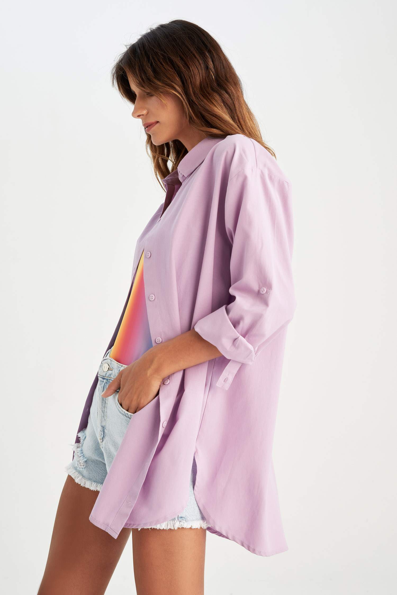 Fall In Love Regular Fit Pamuklu Plaj Kıyafeti