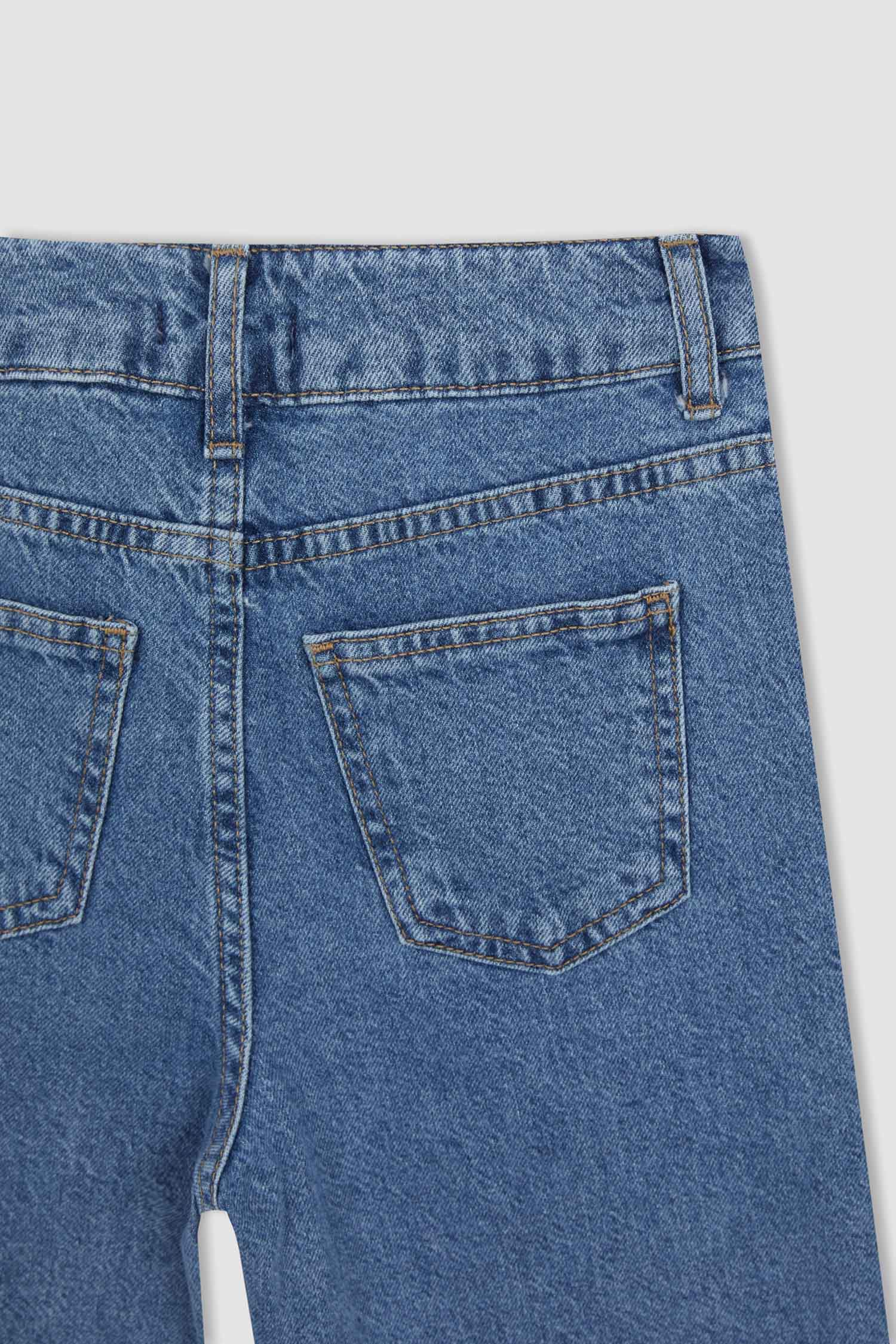 Kız Çocuk Slouchy Fit Jean Pantolon