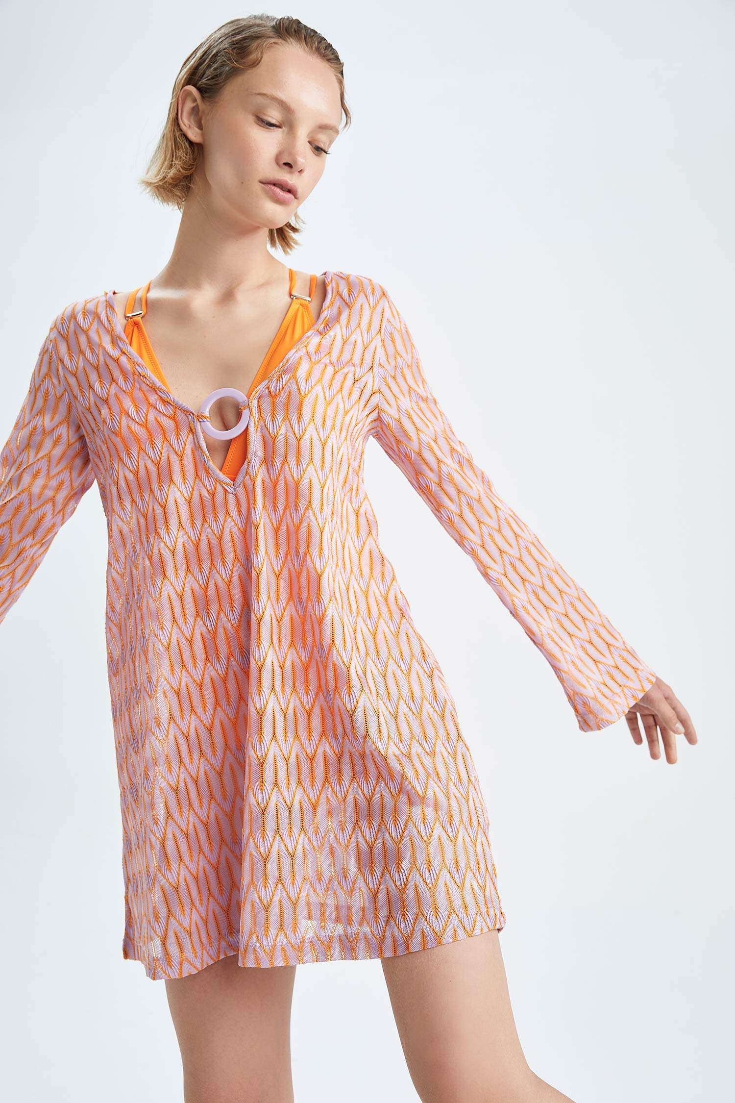Fall In Love Regular Fit Dantel Plaj Kıyafeti