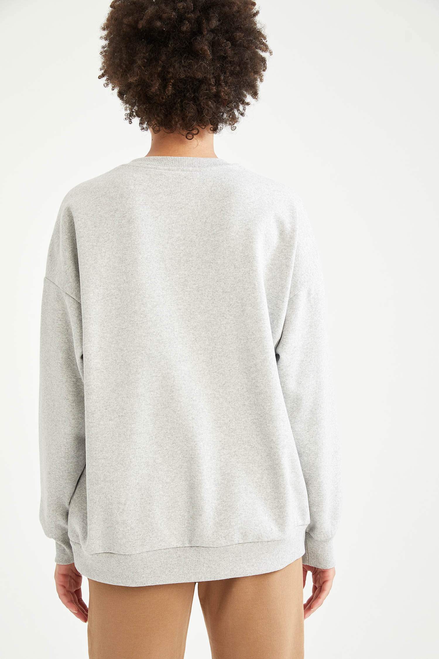 Harvard University Lisanslı Oversize Fit Sweatshirt