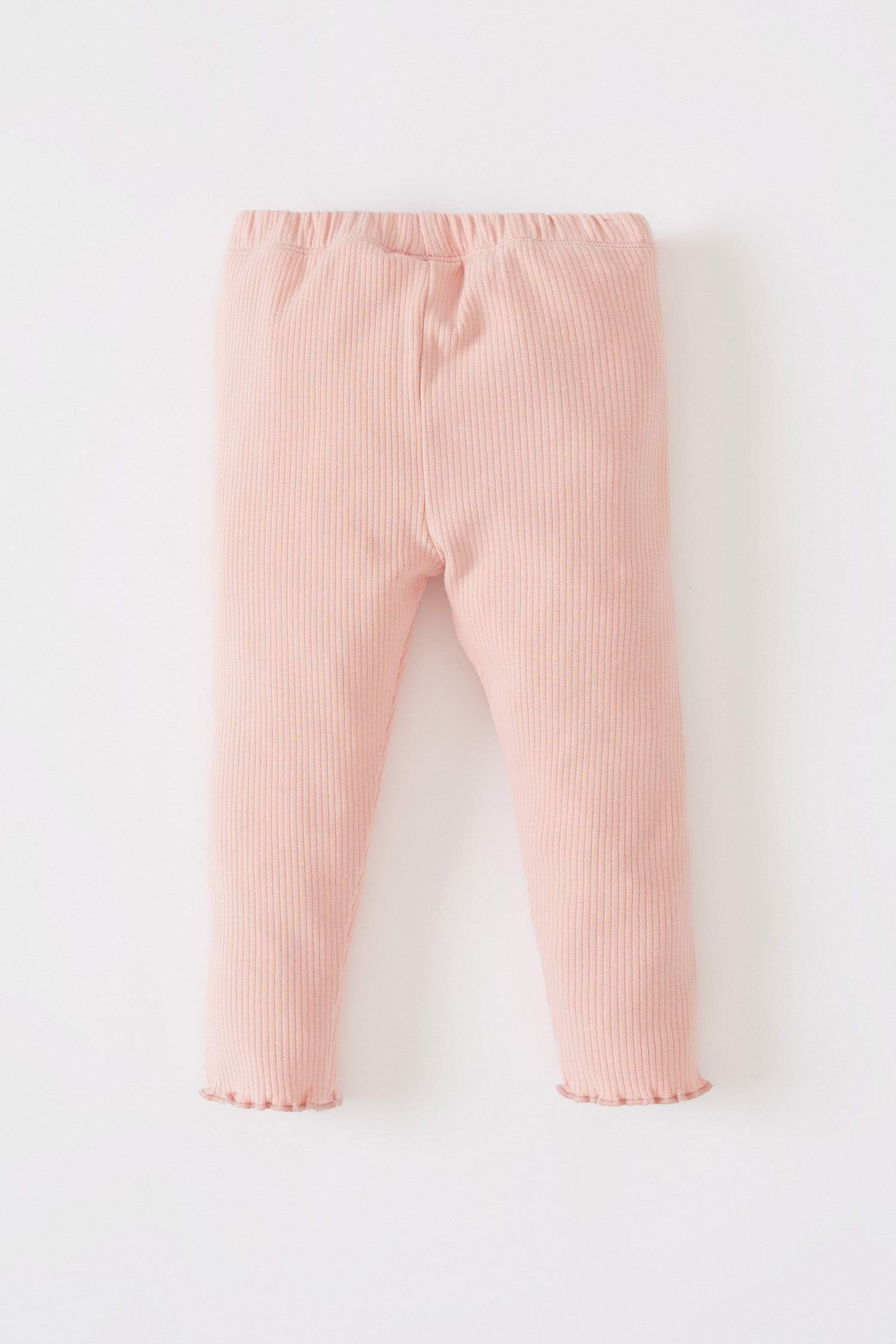 Kız Bebek Basic Fitilli Uzun Tayt