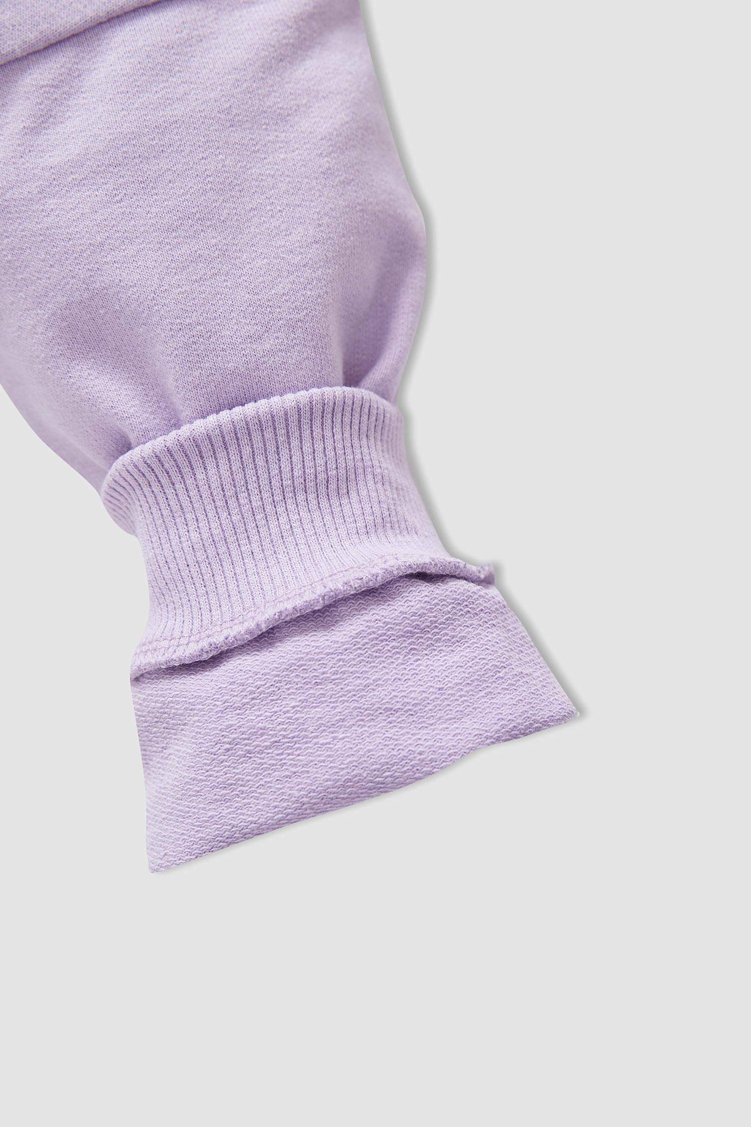 Kız Bebek Kapüşonlu Uzun Kollu Pamuklu Sweat Hırka