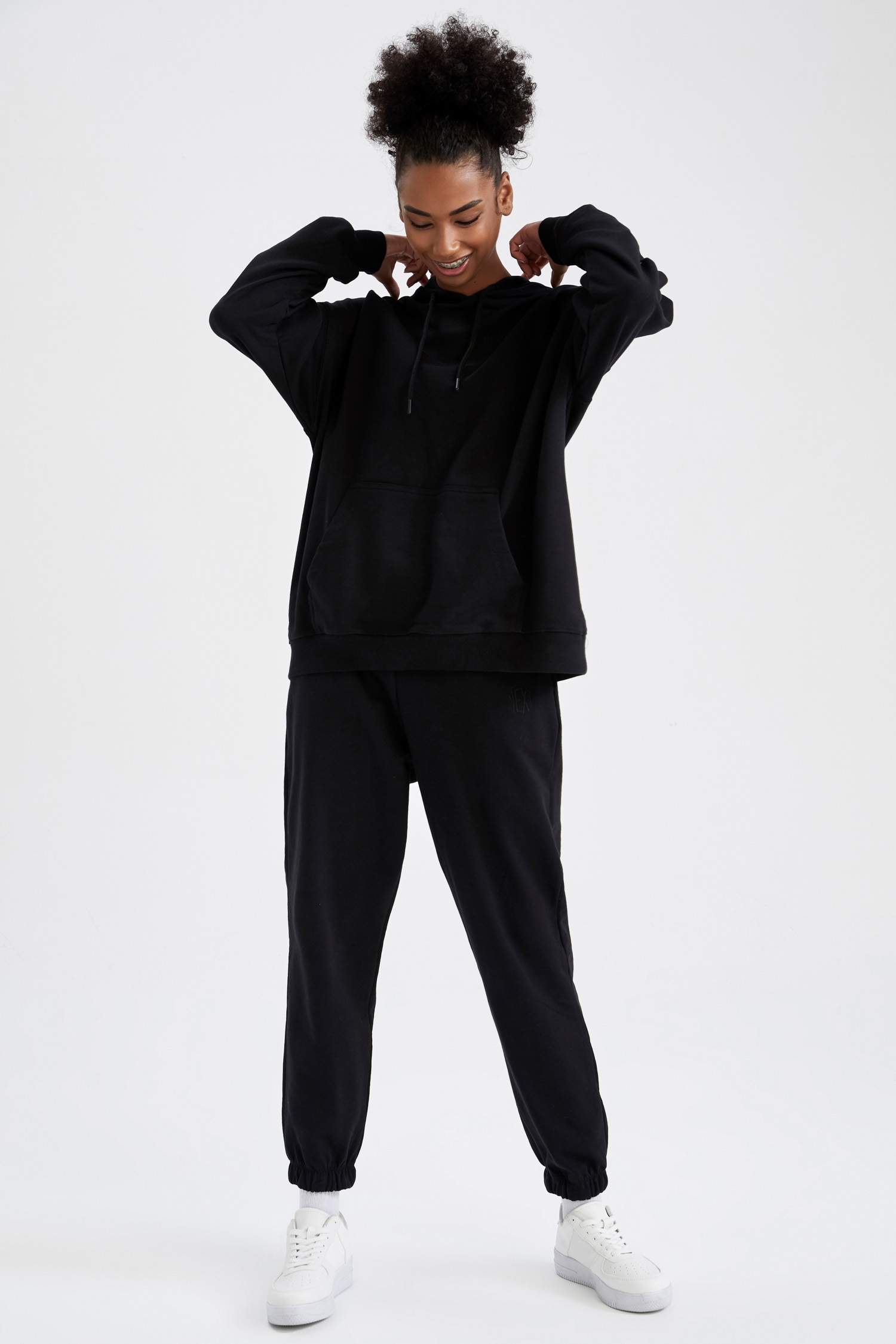 Defacto Fit Kalın Sweatshirt Kumaşı Jogger Eşofman Altı