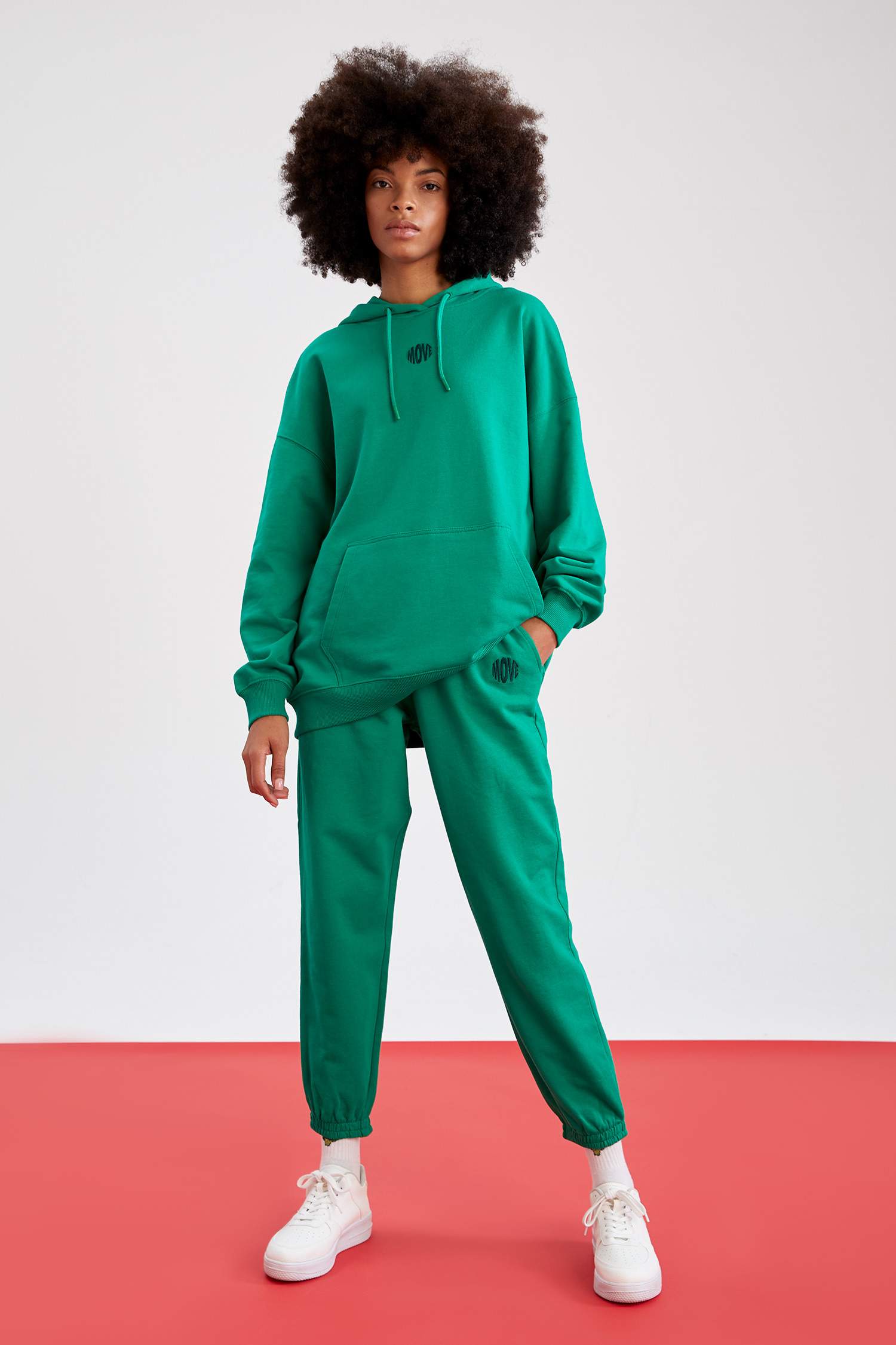 Defacto Fit Kalın Sweatshirt Kumaşı Jogger Eşofman Altı