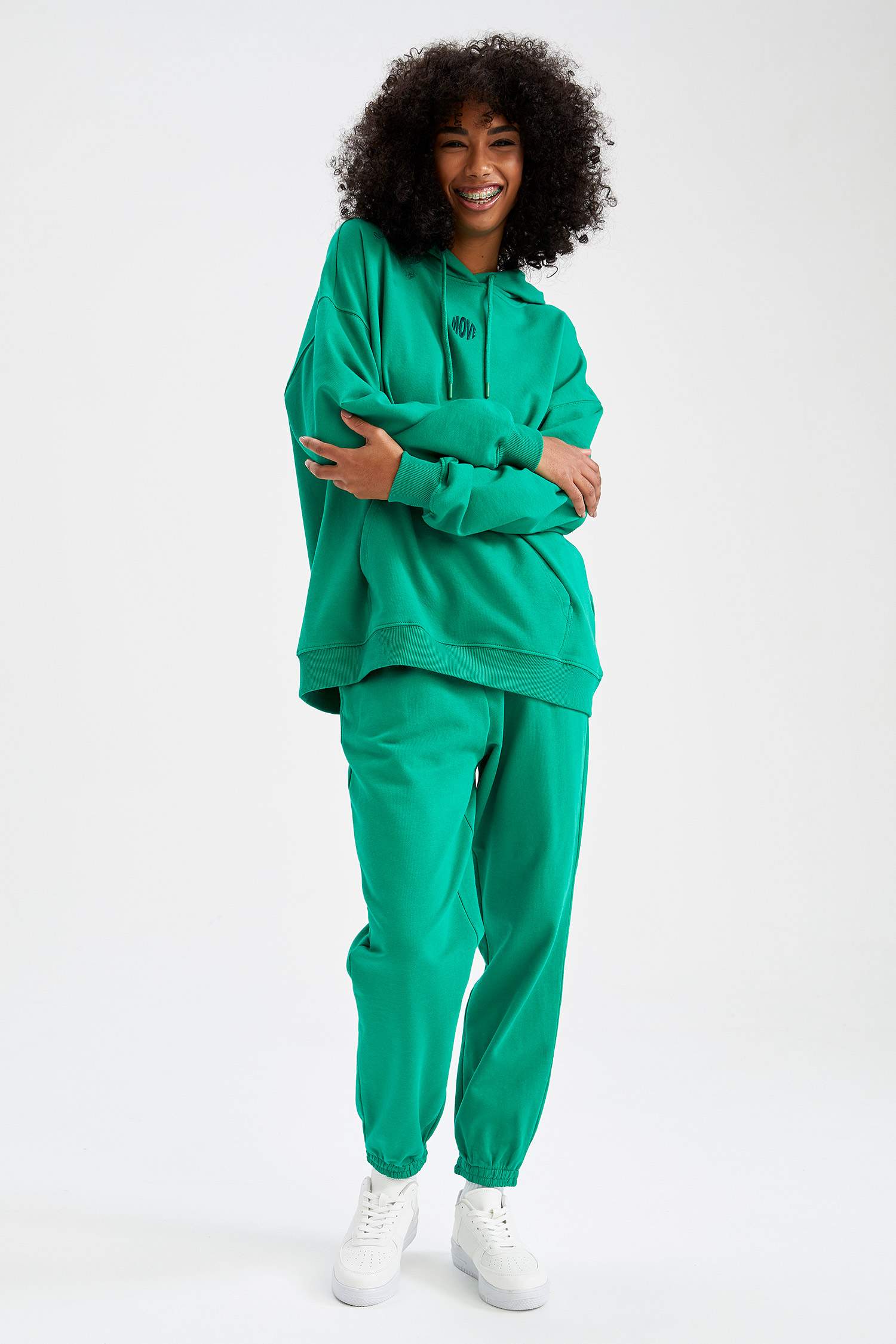 Defacto Fit Kalın Sweatshirt Kumaşı Jogger Eşofman Altı