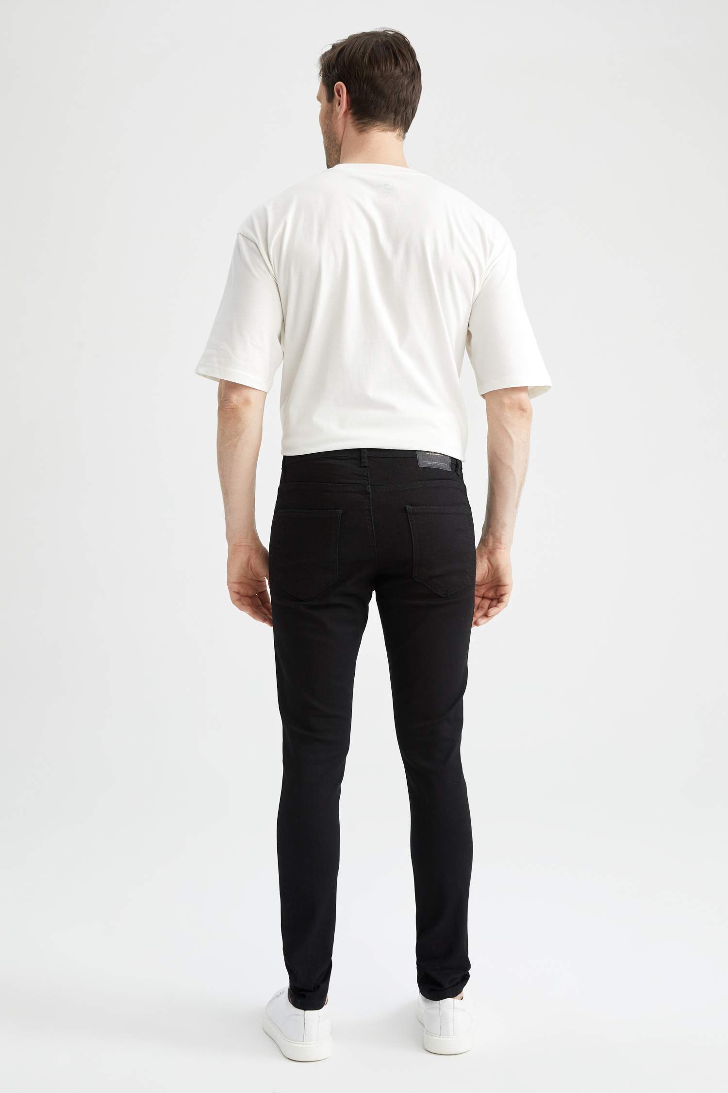 Super Skinny Normal Bel Dar Paça Jean Pantolon