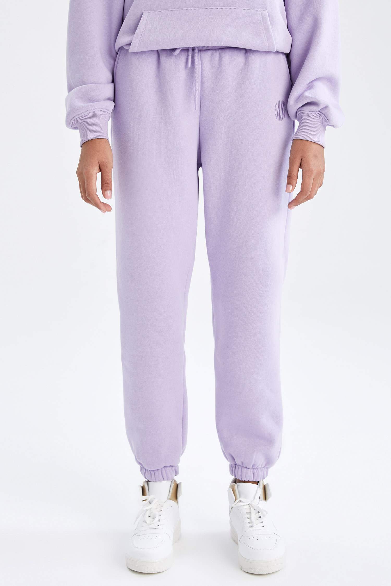 Defacto Fit Kalın Sweatshirt Kumaşı İçi Yumuşak Tüylü Jogger Eşofman Altı