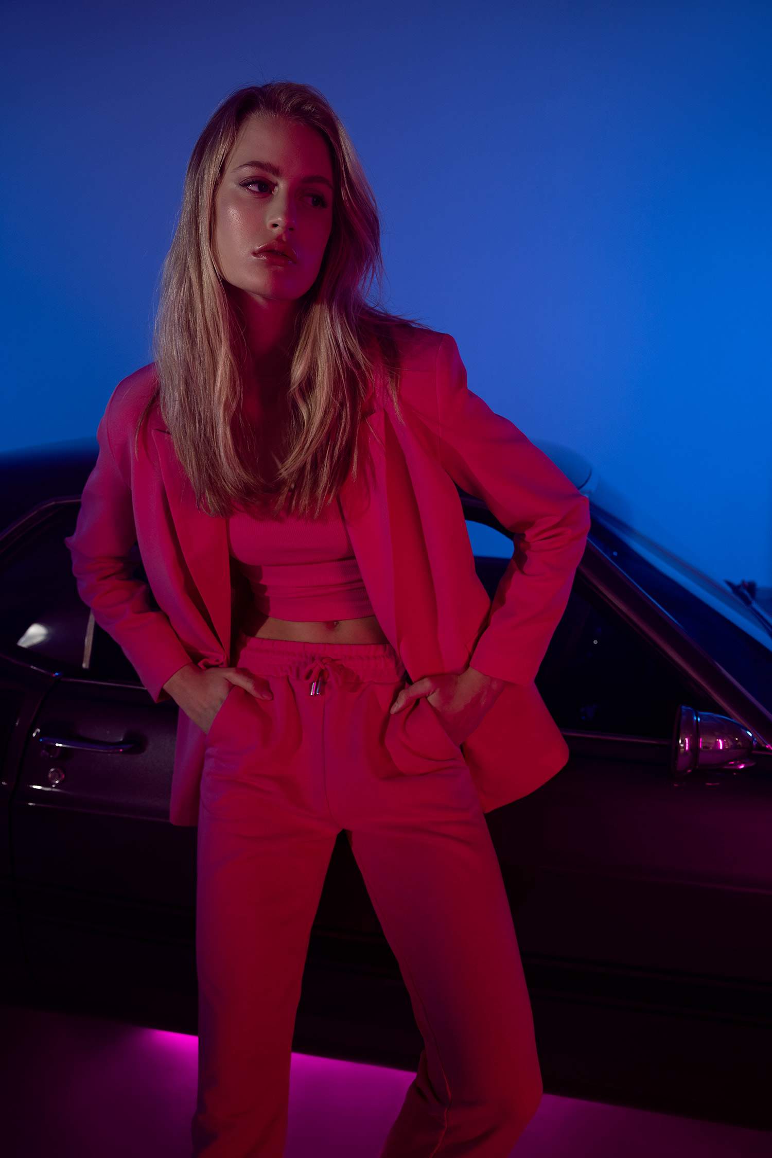Oversize Fit Cep Kapaklı Tek Yırtmaçlı Blazer Ceket